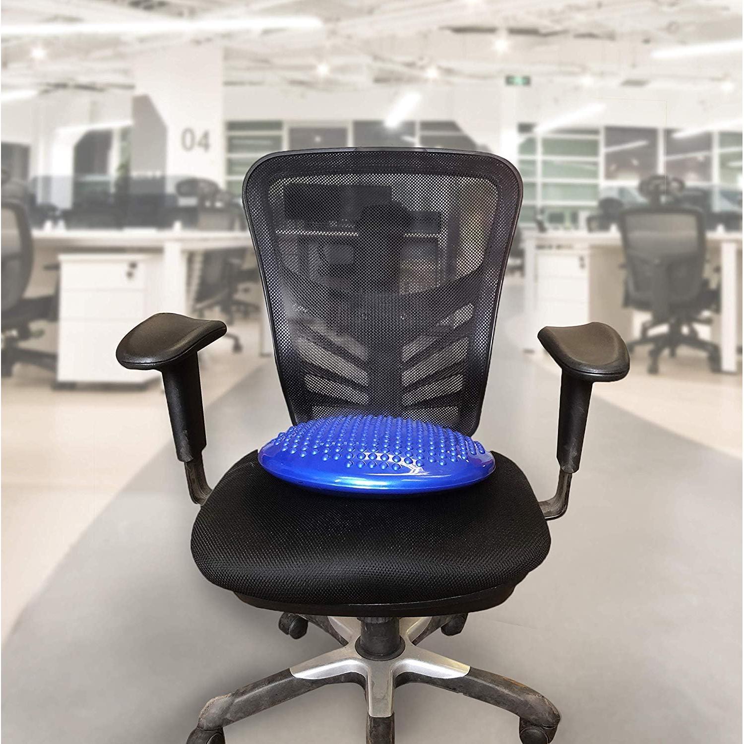 Cojín de Inestabilidad Bintiva 37cm Azul para Ejercicio