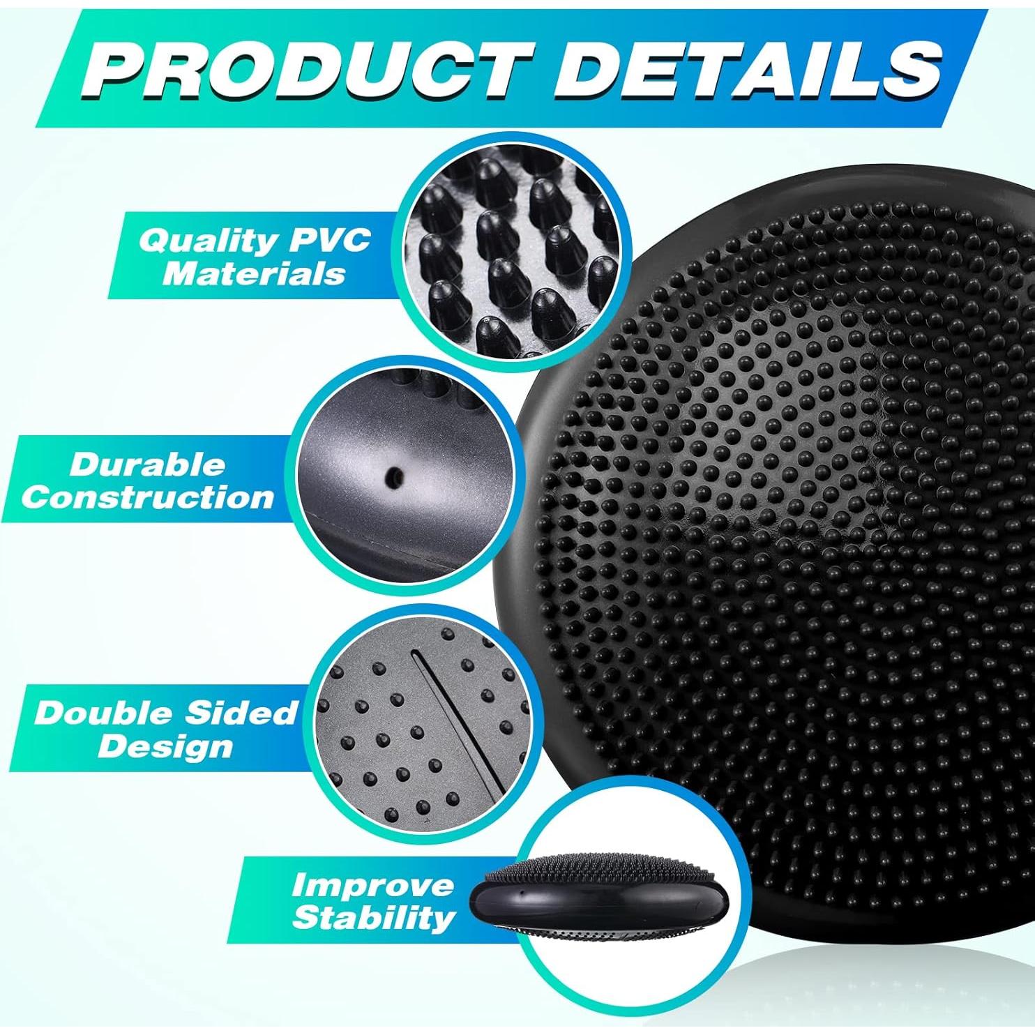 Cojines de Inestabilidad Leitee 10 Pcs con Bomba para Ejercicio