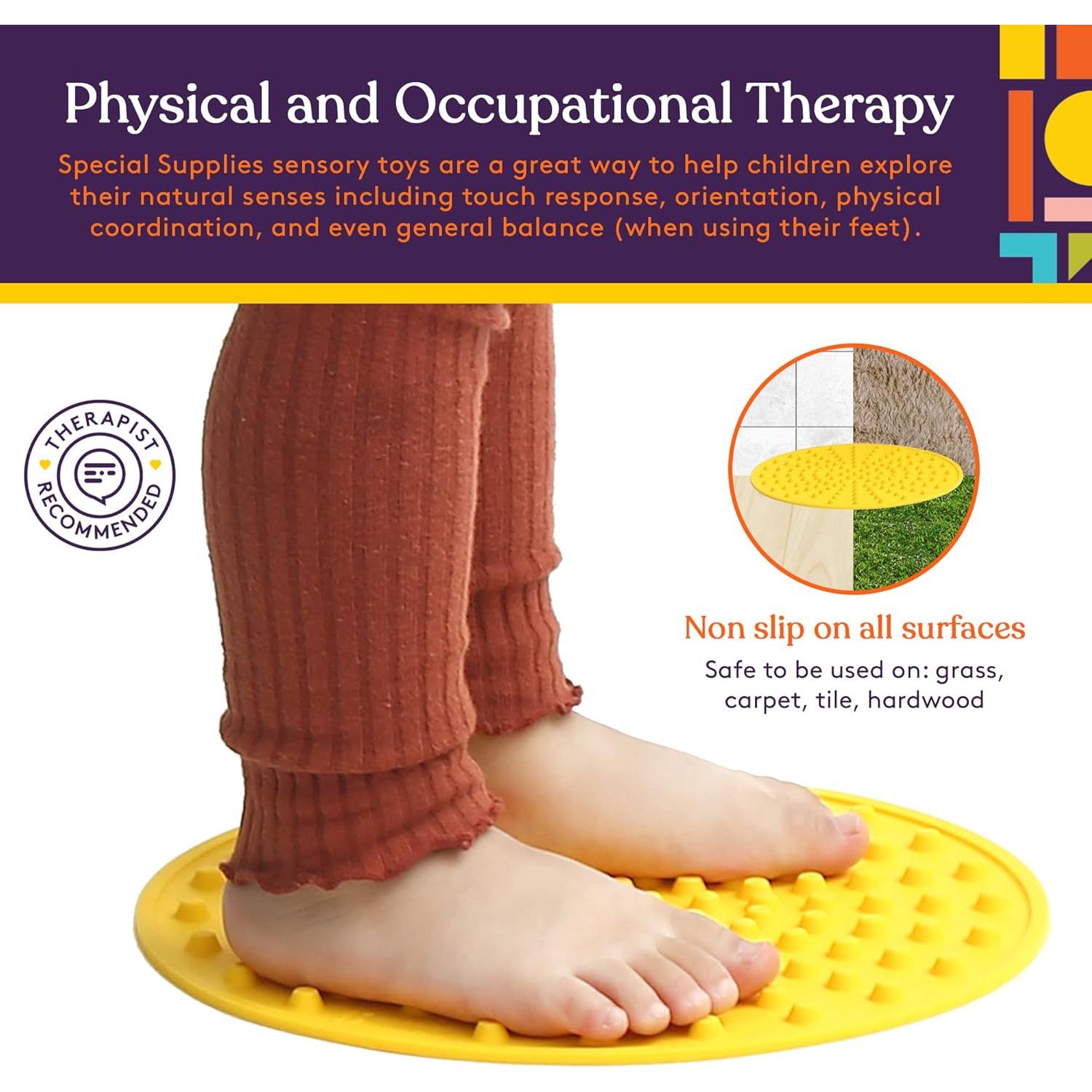 Juego Sensorial Interactivo Suministros Especiales 5 Discos Táctiles