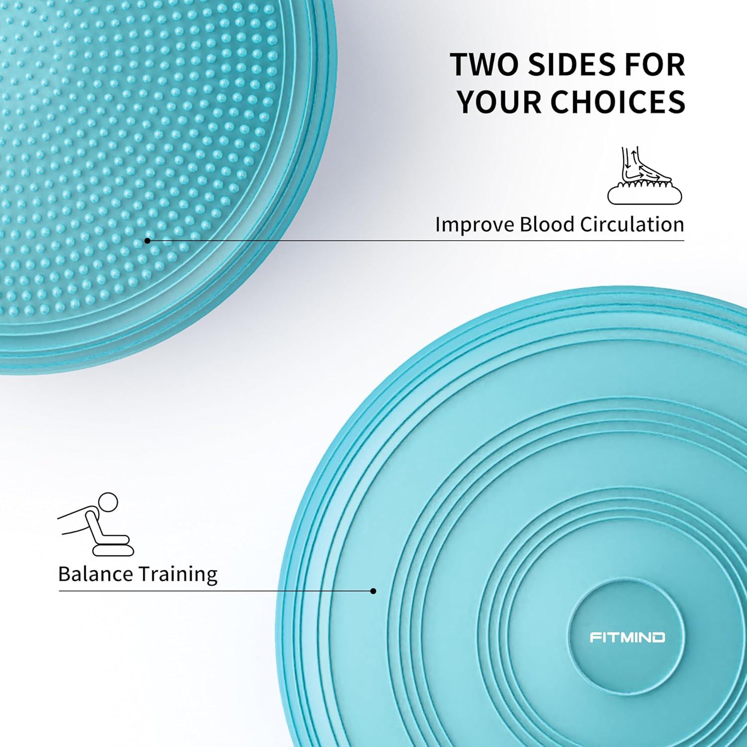 Cojín Inflable Antideslizante FITMIND 33cm para Postura y Fitness