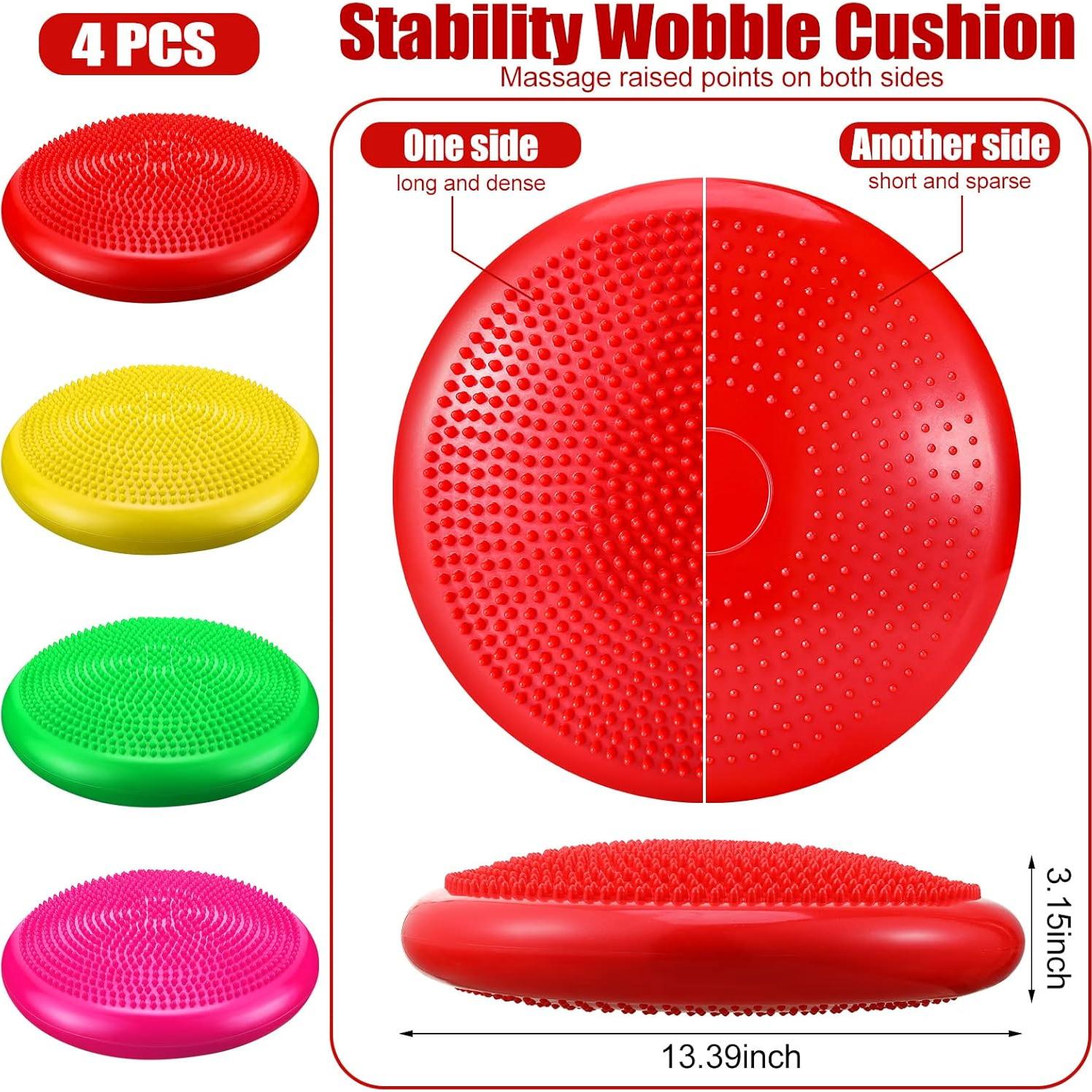 Cojines Inestables Inflables Sotiff 34 cm - 4 Piezas con Bomba