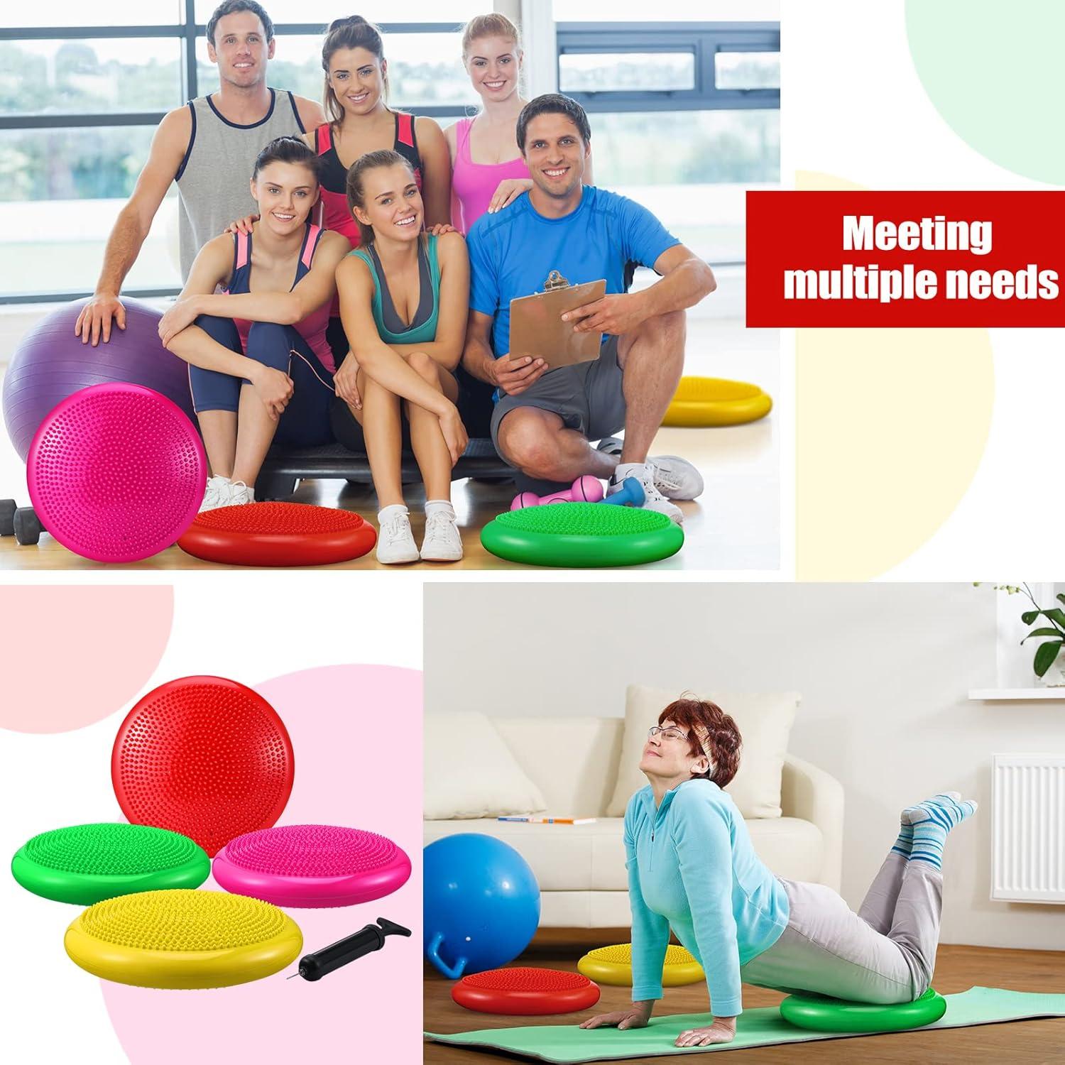 Cojines Inestables Inflables Sotiff 34 cm - 4 Piezas con Bomba