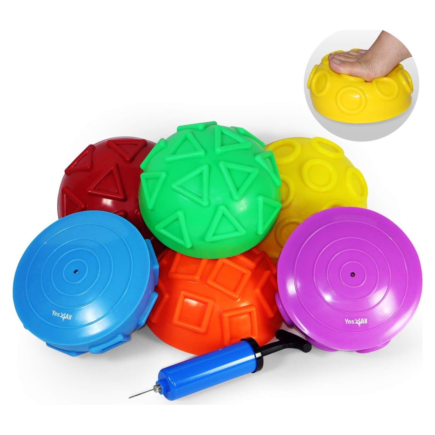 Set de 6 Podios de Equilibrio Erizo Yes4All con Bomba