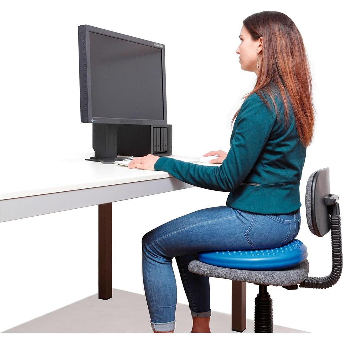 Disco O' Sentarse Gymnic 39 cm Azul - Cojín de Equilibrio