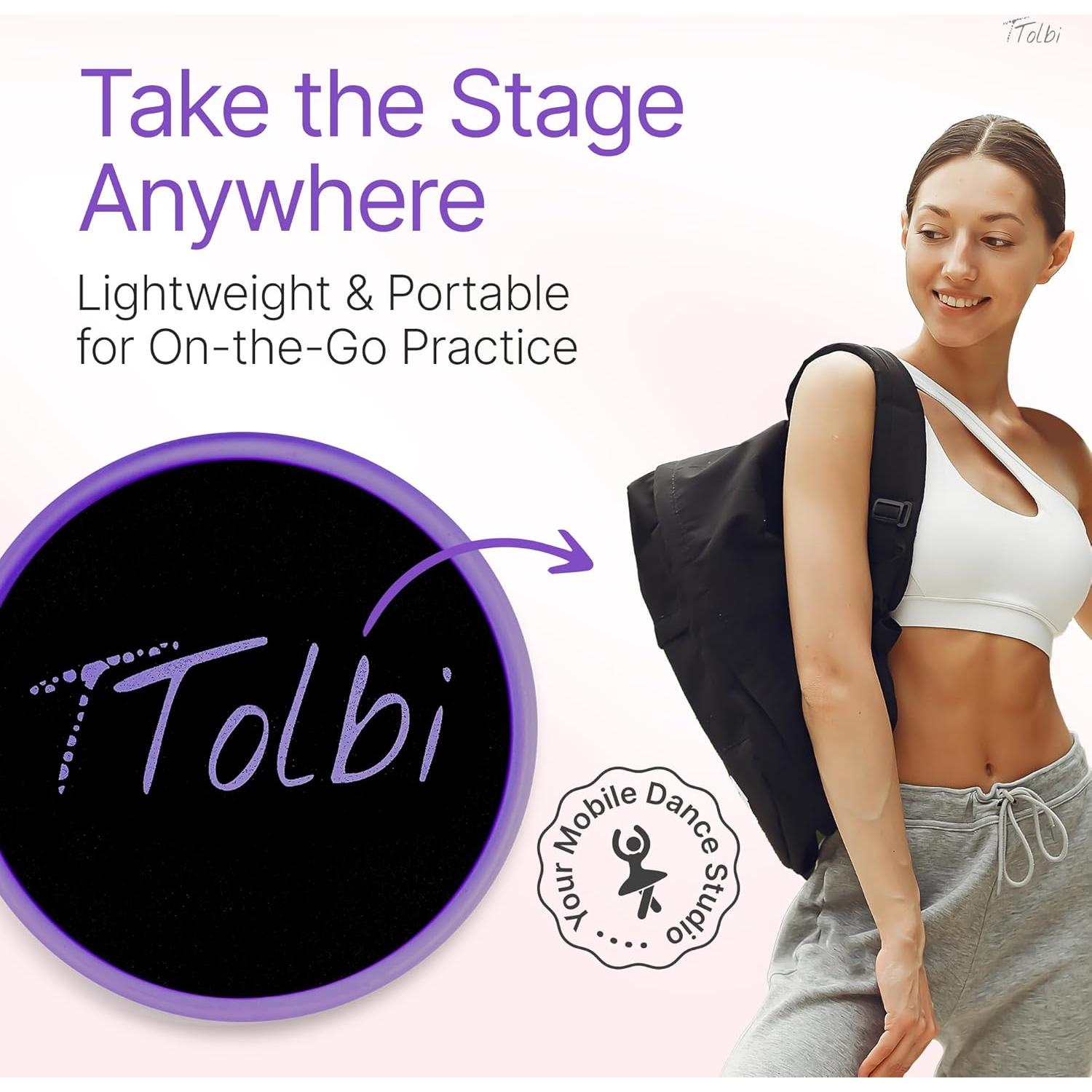 Tablero de Giro Tolbi para Bailarines - Disco Púrpura 14cm