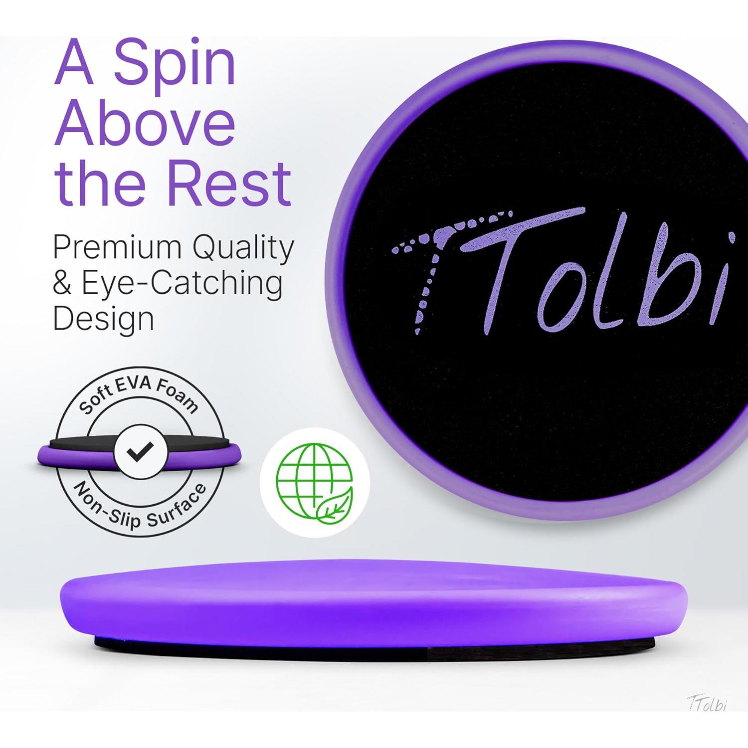 Tablero de Giro Tolbi para Bailarines - Disco Púrpura 14cm