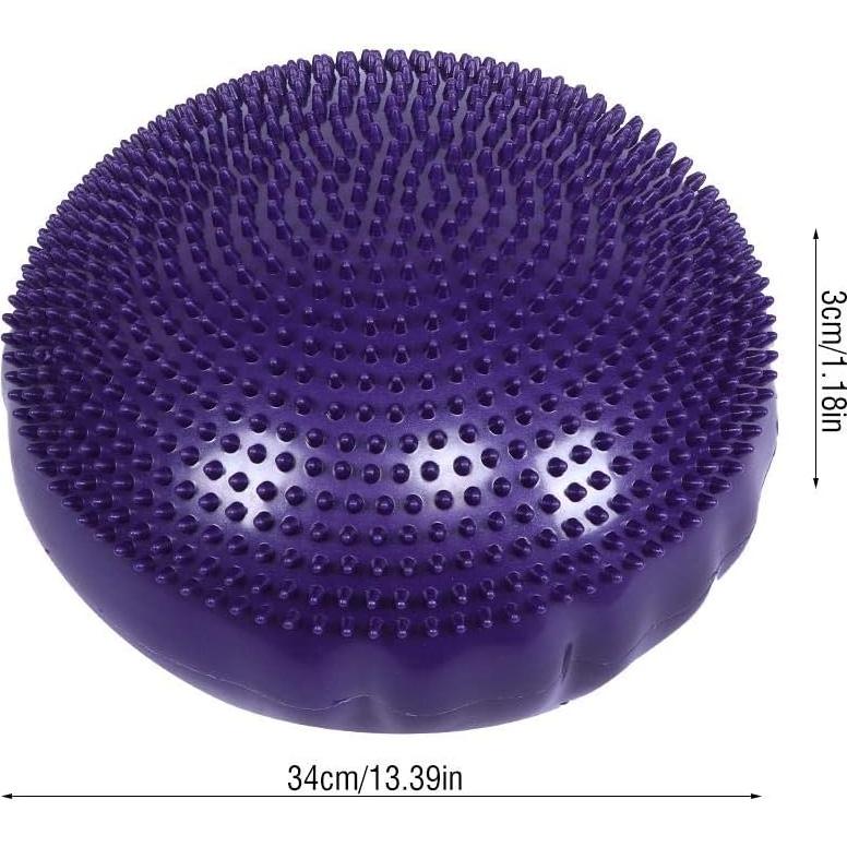 Cojín de Equilibrio Inflable TOPINCN PVC 34x3cm Púrpura