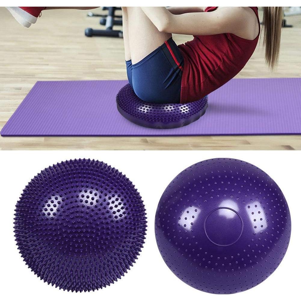 Cojín de Equilibrio Inflable TOPINCN PVC 34x3cm Púrpura