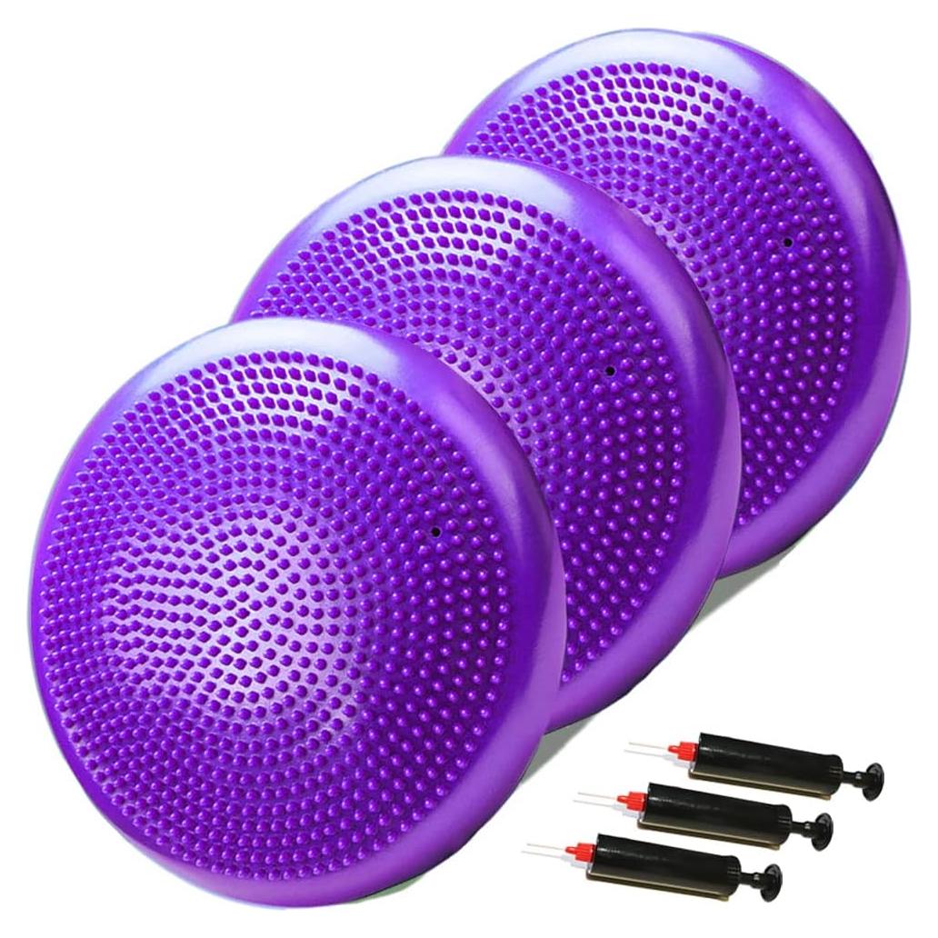 Paquete de 3 Cojines Inflables Genérico 33 cm PVC para Equilibrio