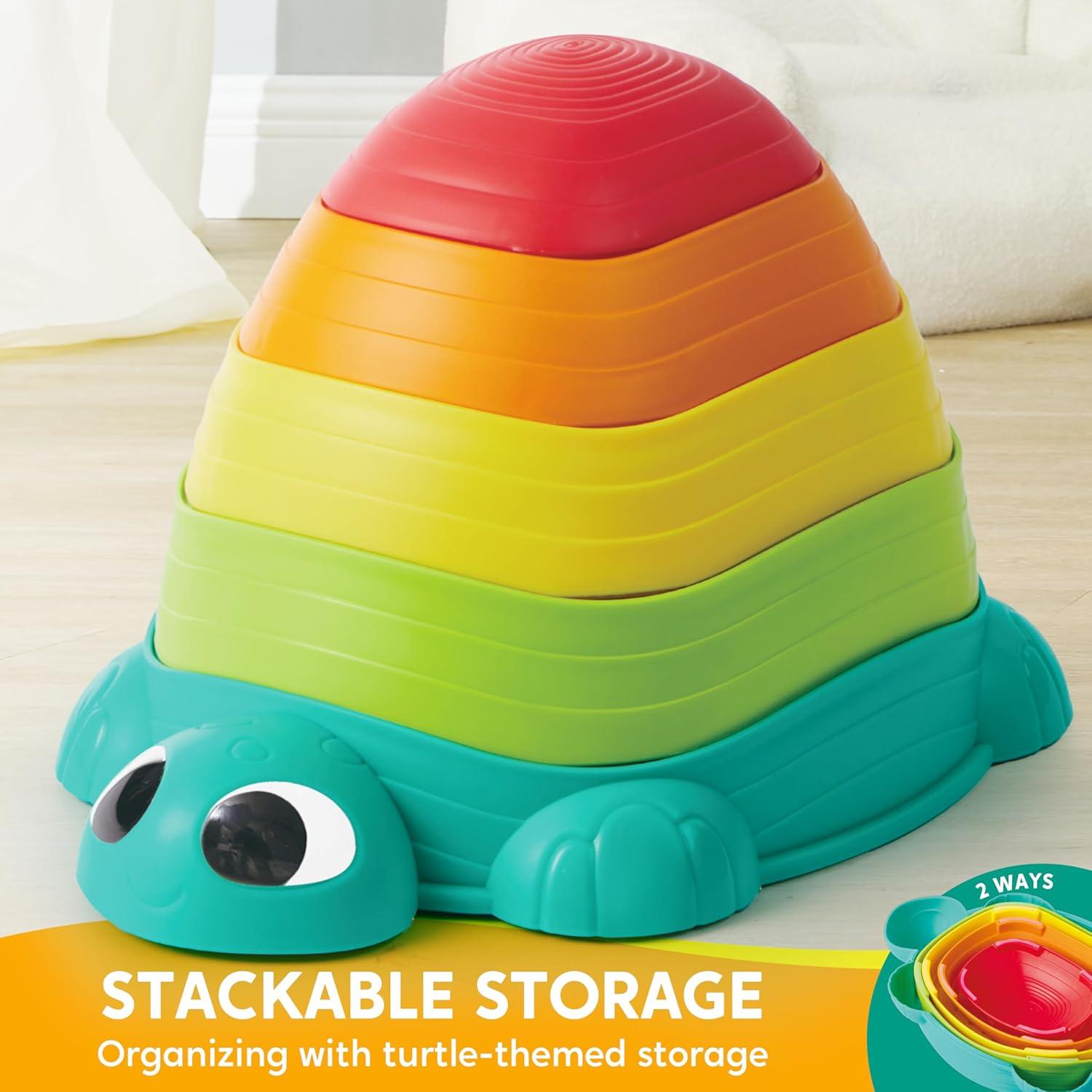 Piedras de Equilibrio Joyin en Forma de Tortuga - 5 Pcs