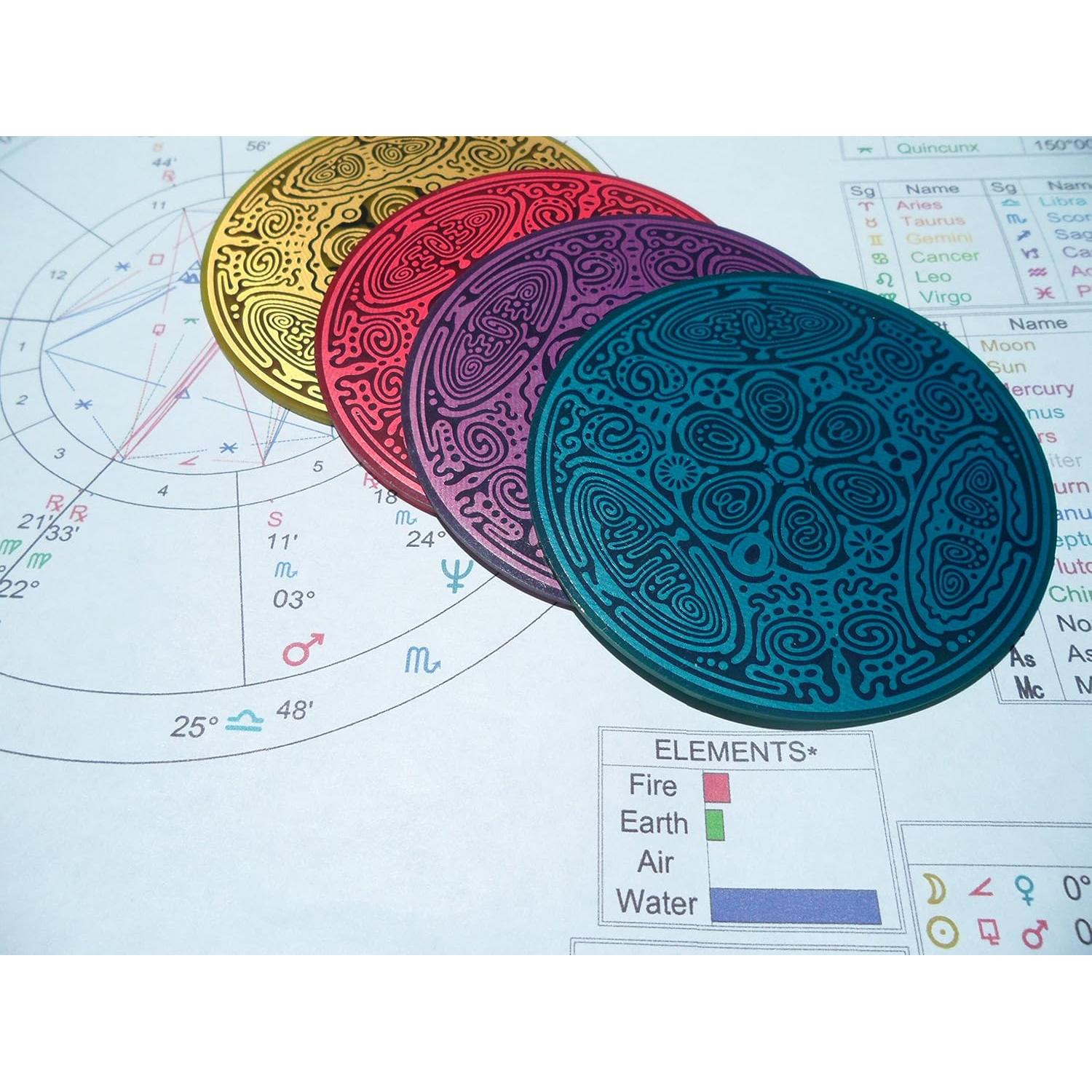 Disco Elemento Tierra 3" - Antena Geométrica de Cobre Powerforms