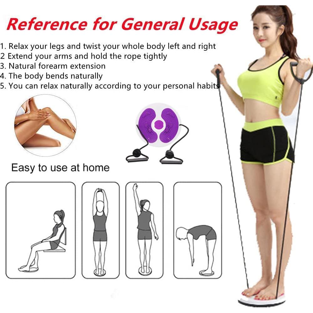 Disco de Cintura Ab Twist Funvalley Surperfect 27.5cm Púrpura