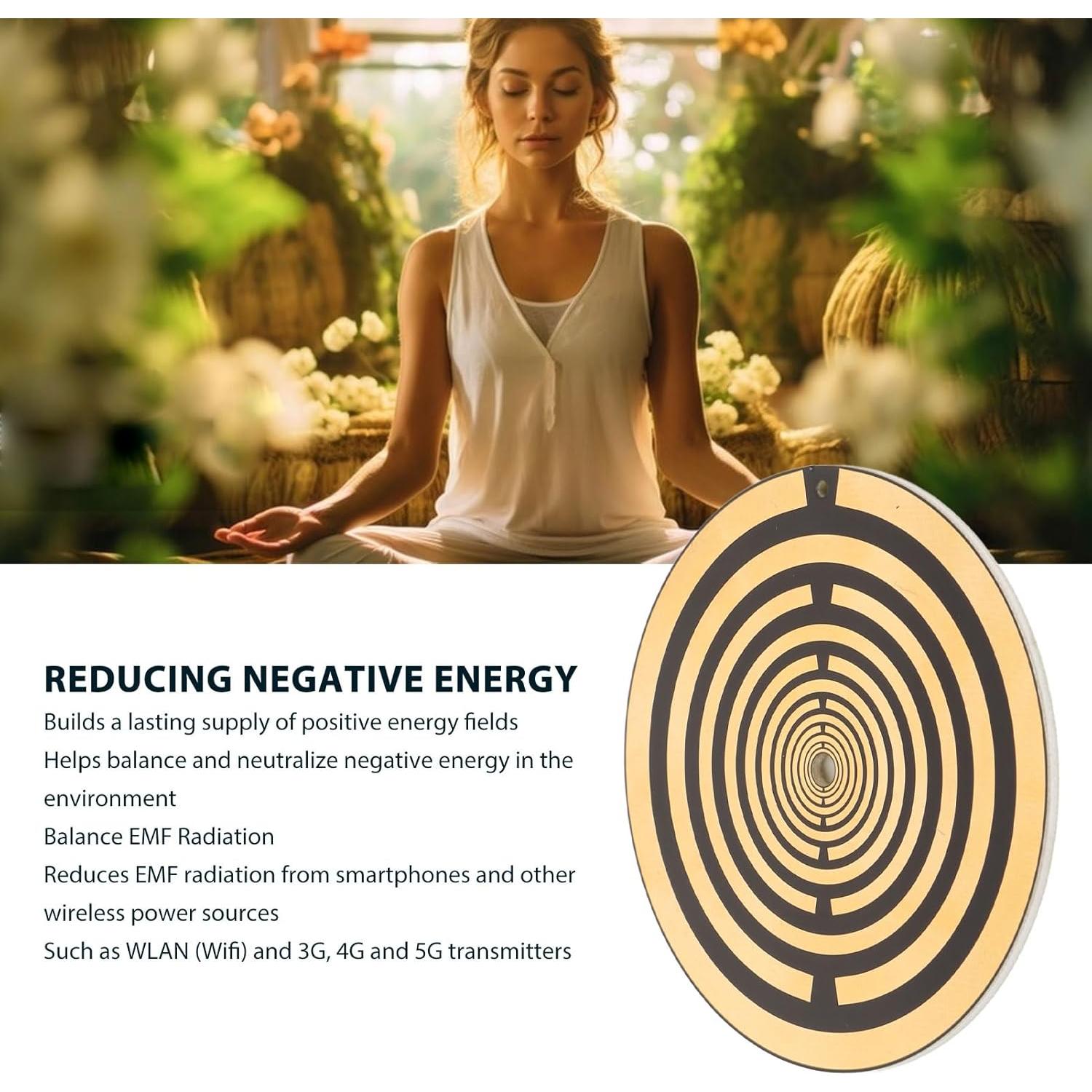 Disco de Energía Tangxi 7.6cm, Reduce Energía Negativa y EMF