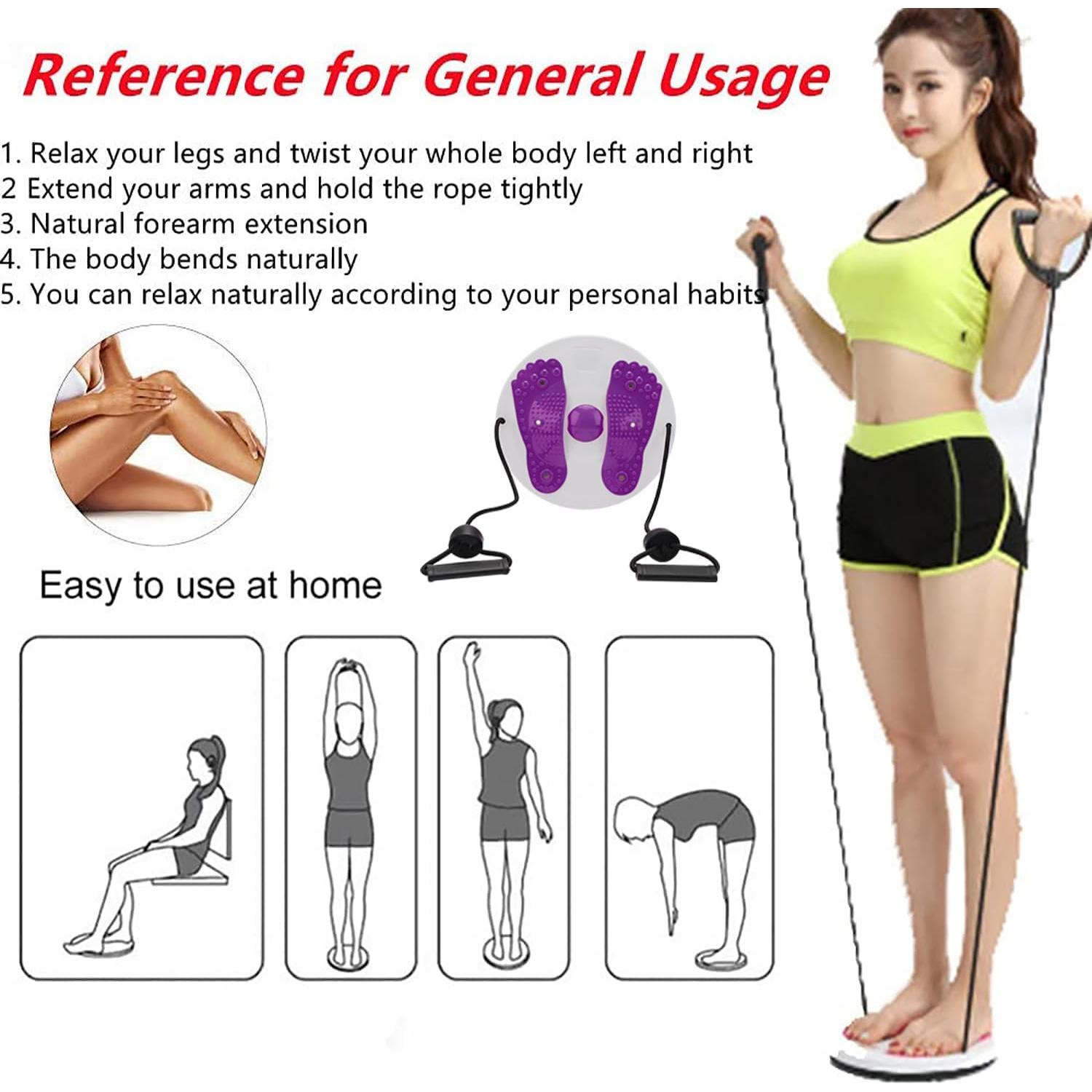 Disco de Cintura Ab Twist Funvalley Surperfect 27.5cm Púrpura