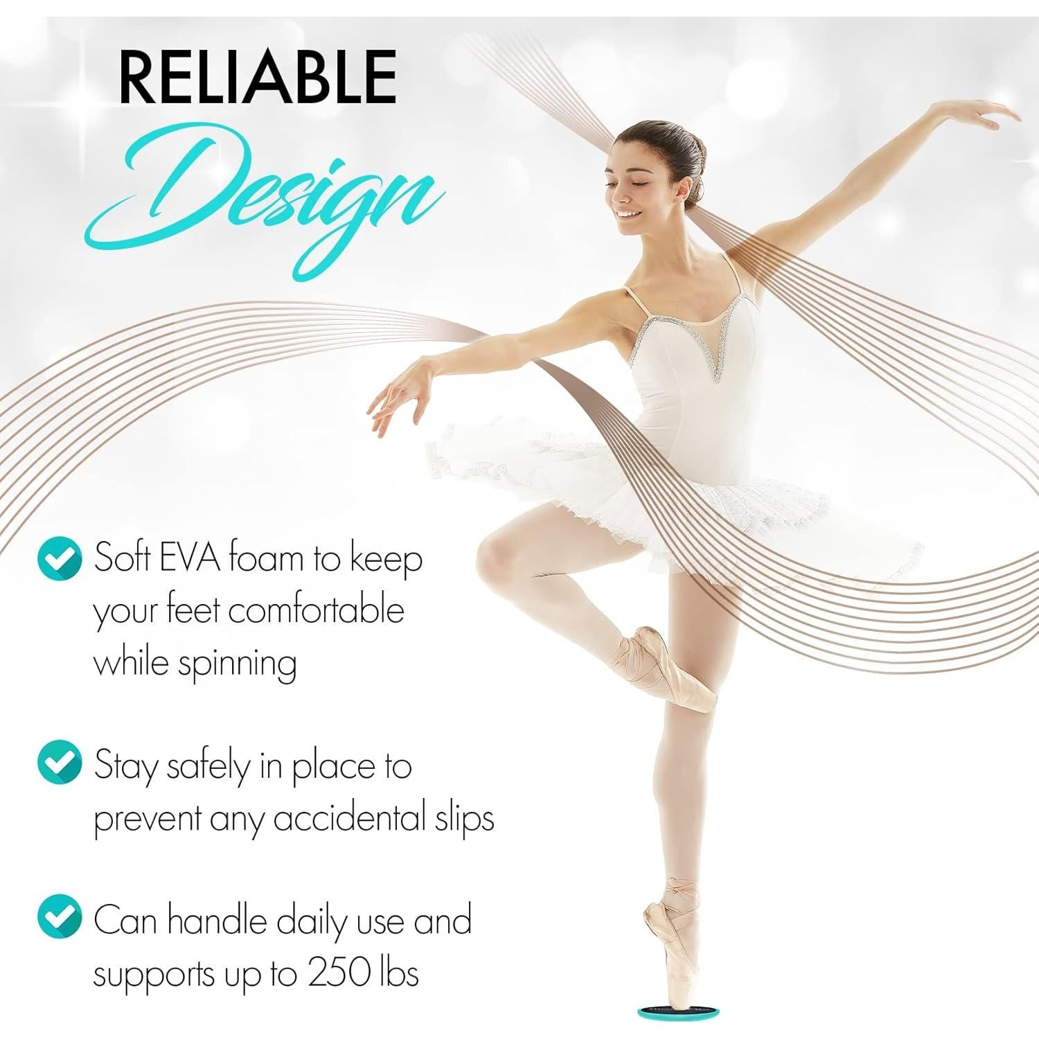 Disco de Giro Portátil Zenmarkt para Ballet y Patinaje - Azul