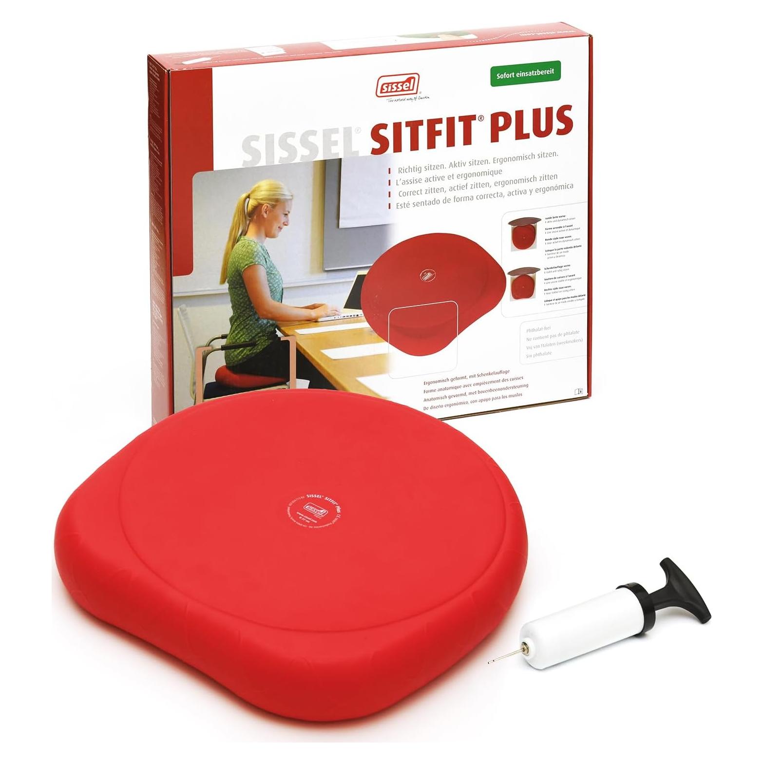 Cojín de Asiento Activo Sissel SitFit Plus Rojo 36.83 cm