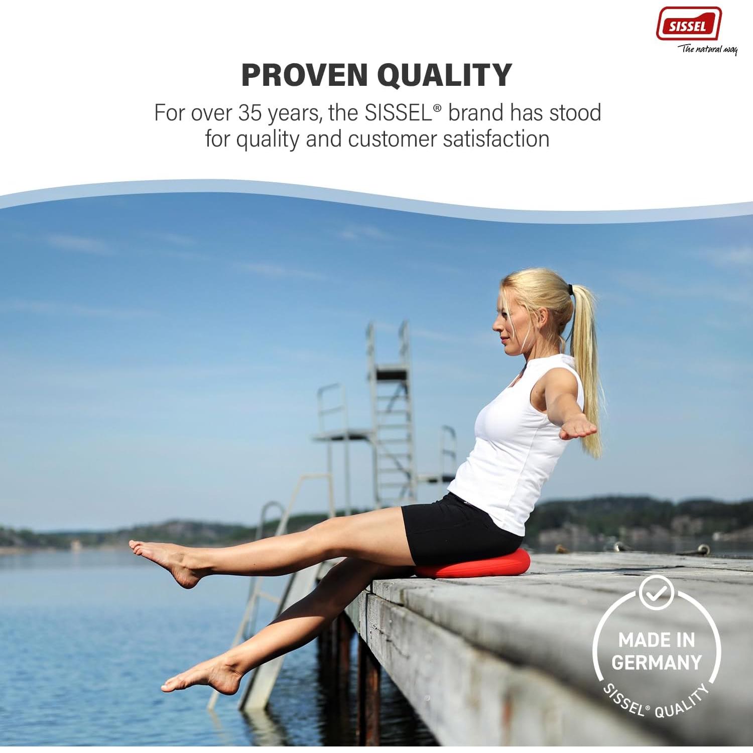 Cojín de Asiento Activo Sissel SitFit Plus Rojo 36.83 cm