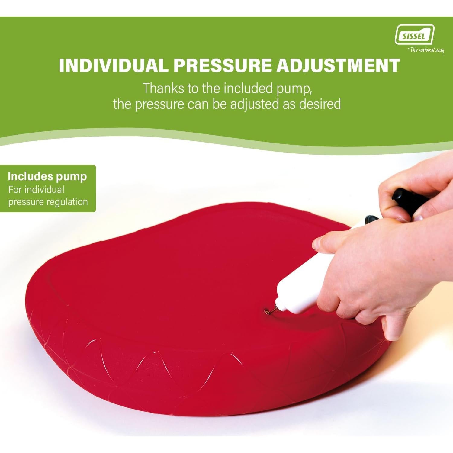 Cojín de Asiento Activo Sissel SitFit Plus Rojo 36.83 cm