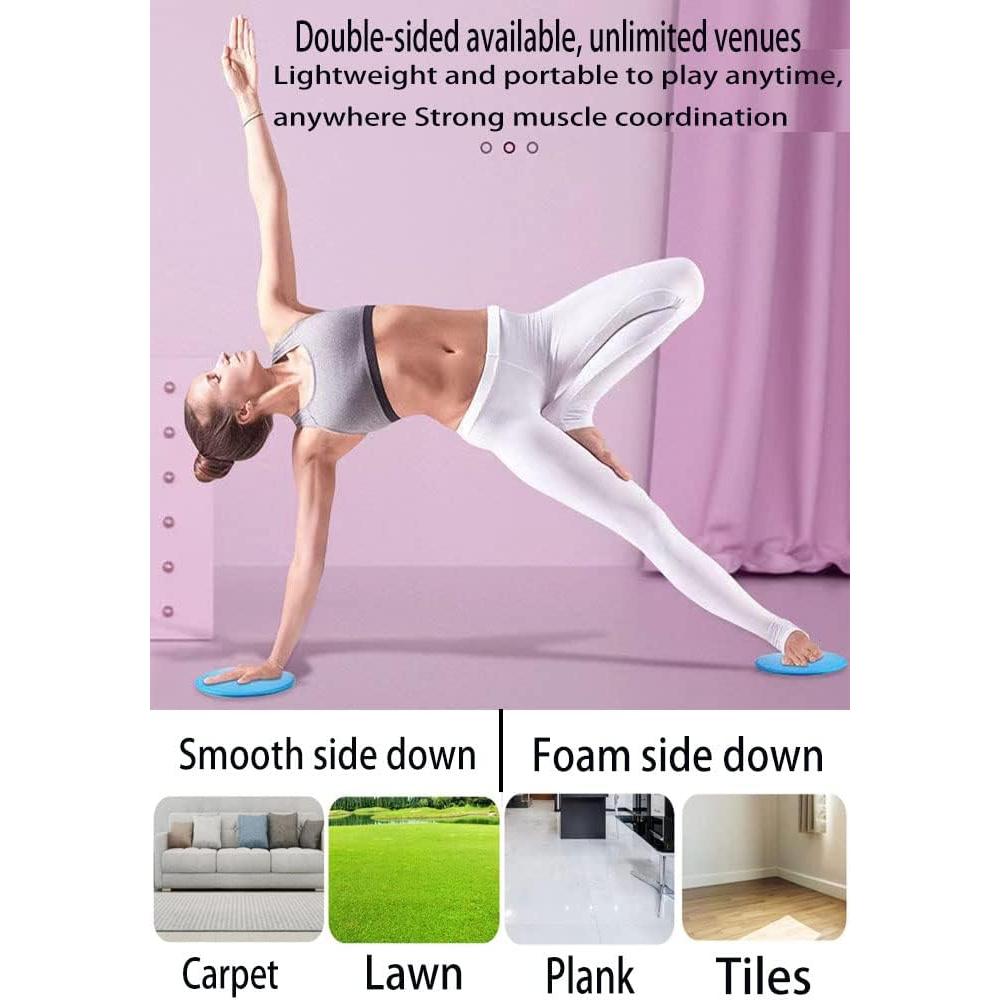 4 Discos Deslizantes Duales YVRUXIKN para Entrenamiento Núcleo