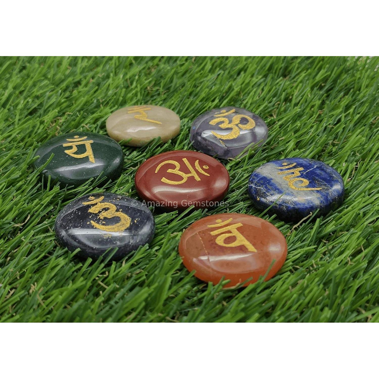 Juego de Discos de Chakra Amazing Gemstones - 7 Gemas Reiki