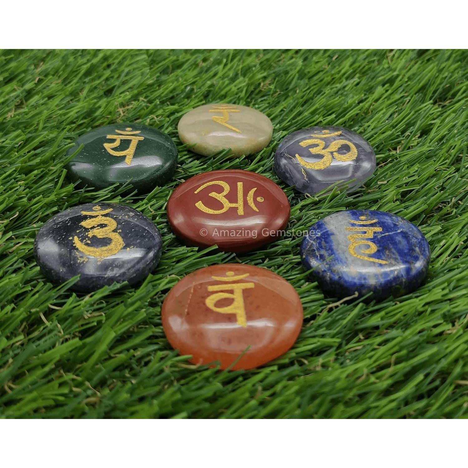 Juego de Discos de Chakra Amazing Gemstones - 7 Gemas Reiki