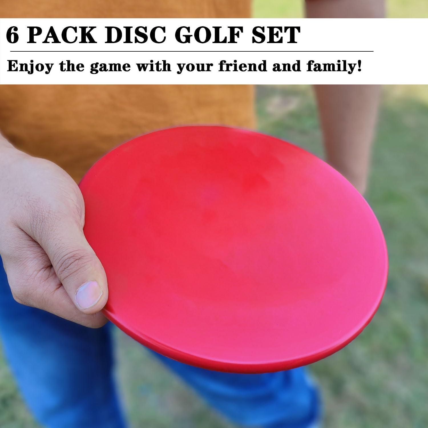 Conjunto de Discos de Golf para Principiantes YDDSPORTS - 6 Discos Rango Medio