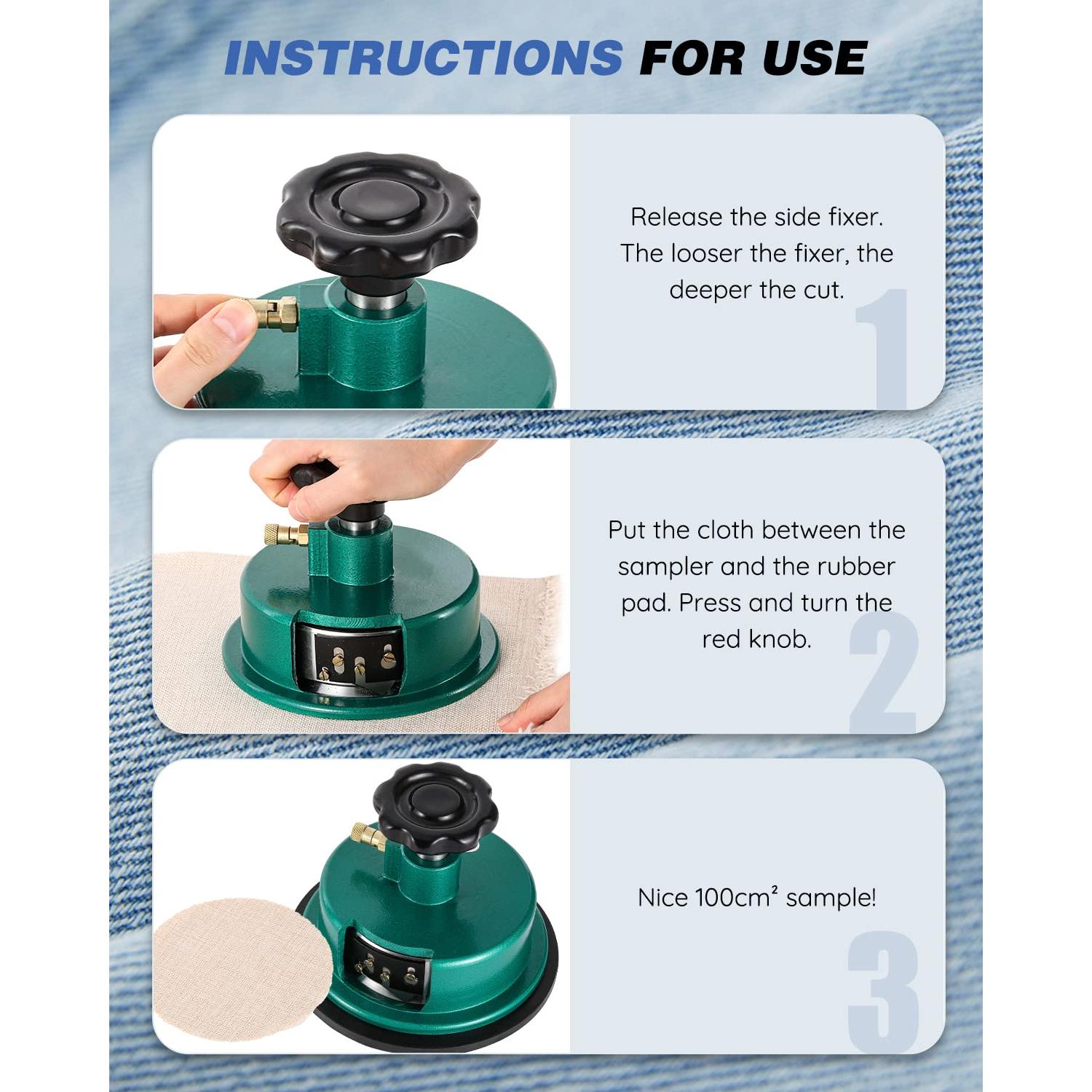 Balanza Electrónica de Tela NEWTRY 1000g/0.01g con Muestreador