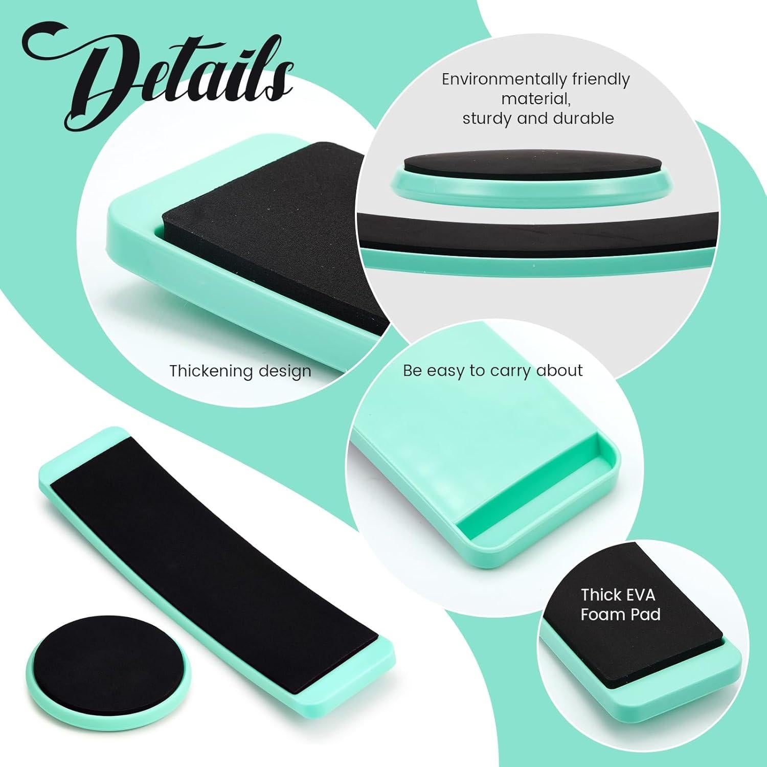 2 Tablas Giratorias Portátiles Motionchic para Patinaje y Baile