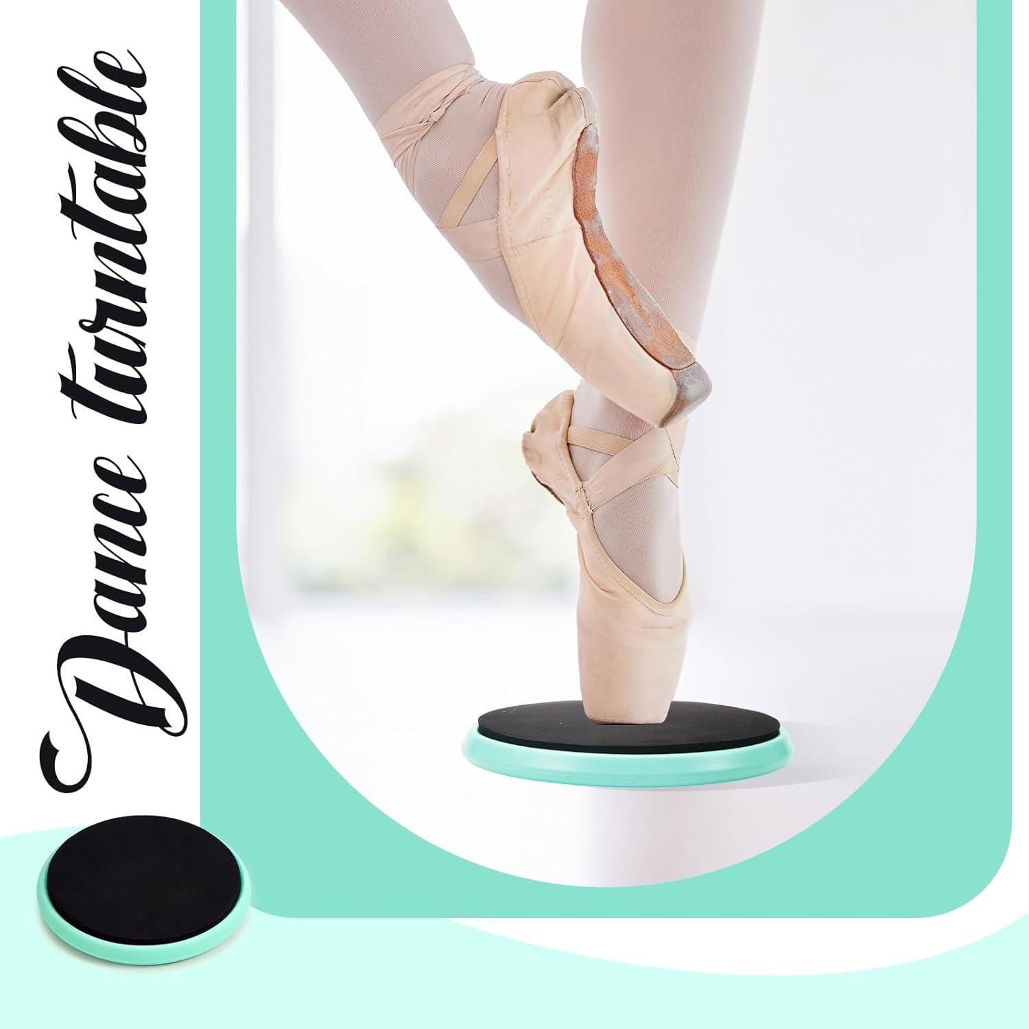 2 Tablas Giratorias Portátiles Motionchic para Patinaje y Baile