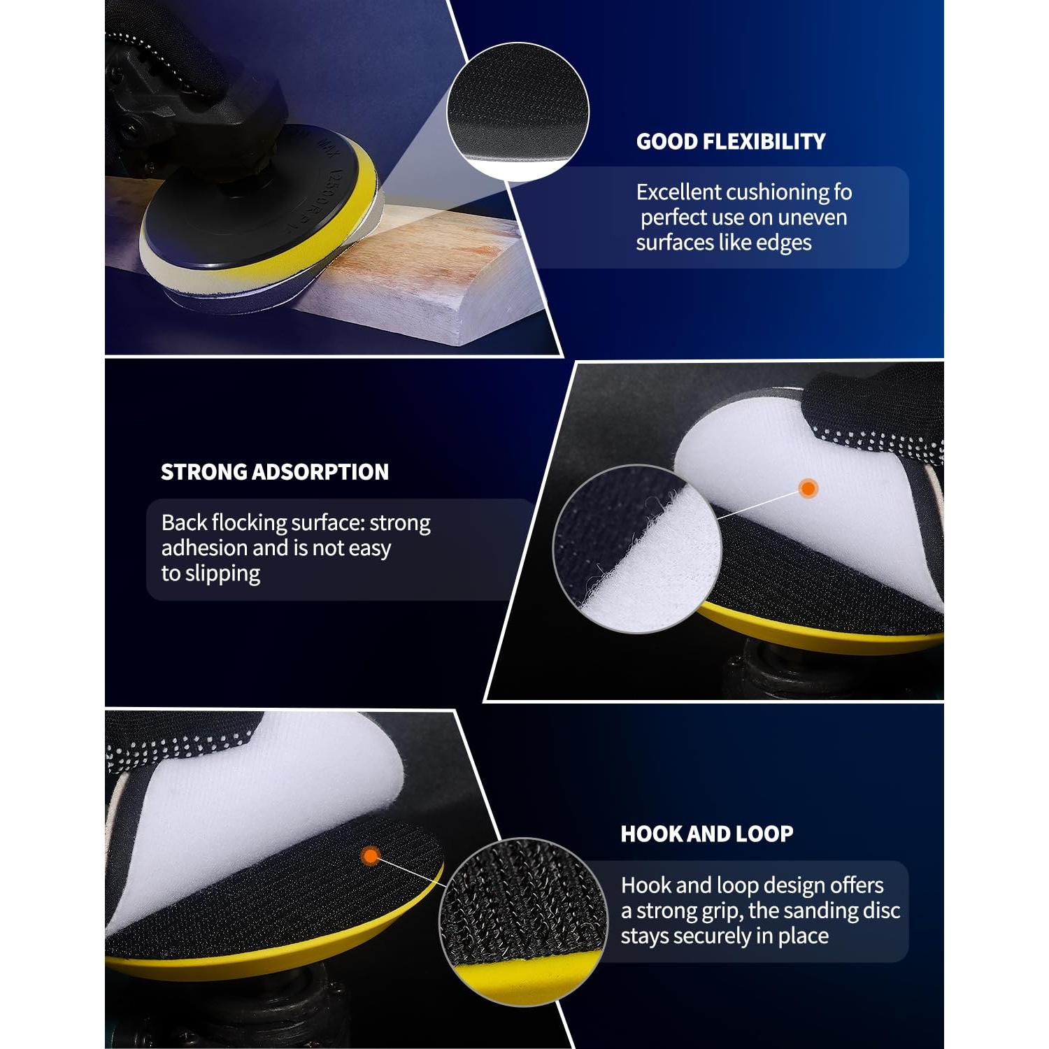 123 Discos de Lijado 4" Elechiakan para Amoladora Angular