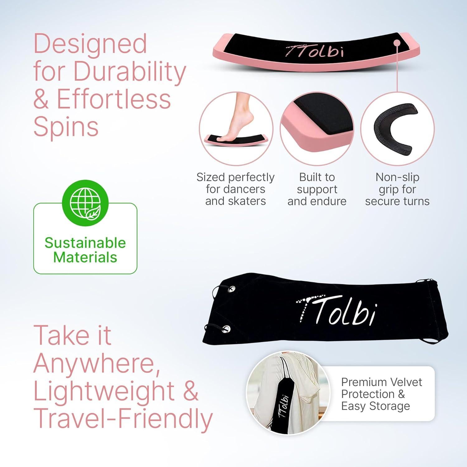 Tablero de Giro TTolbi Rosa - Entrenador de Danza y Patinaje