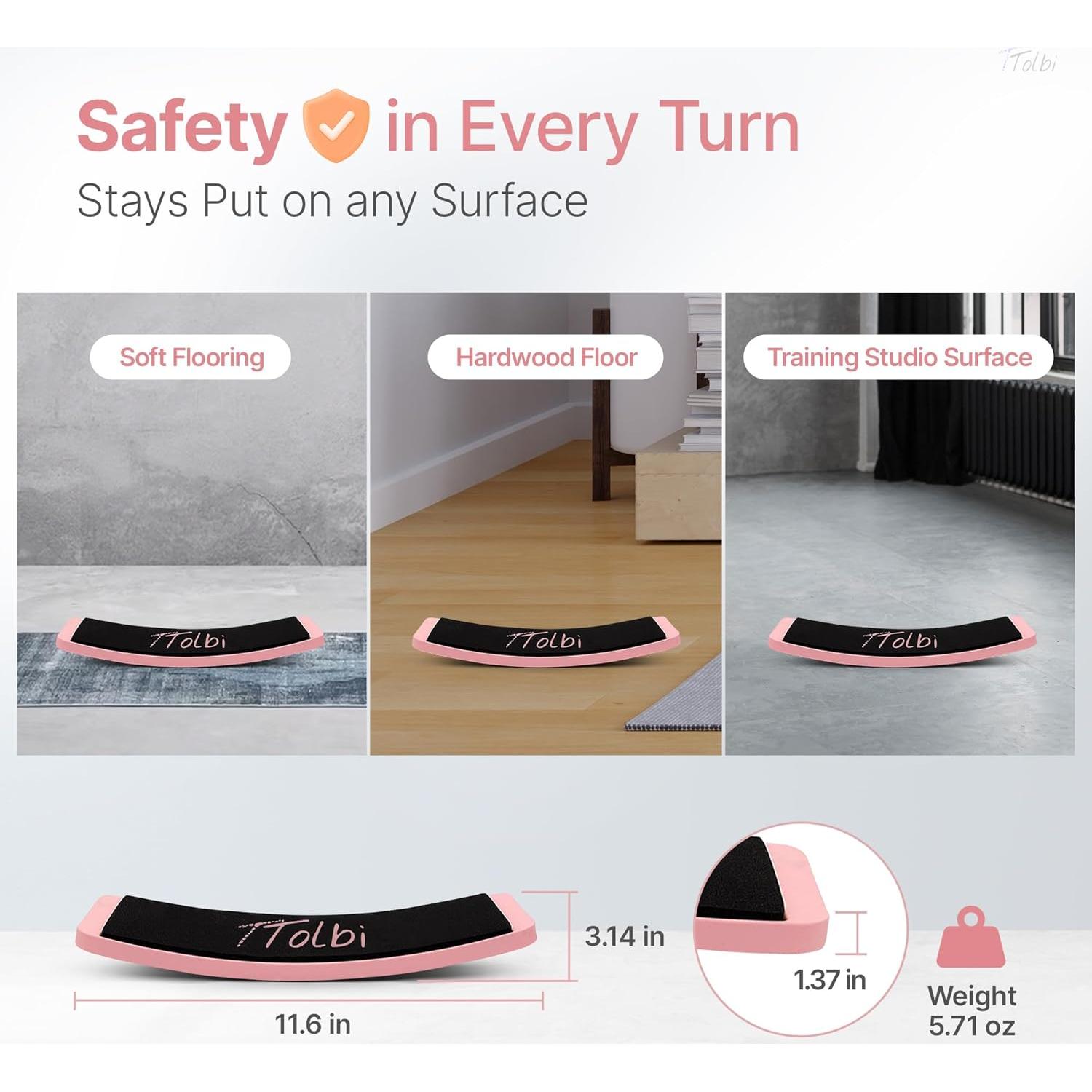 Tablero de Giro TTolbi Rosa - Entrenador de Danza y Patinaje