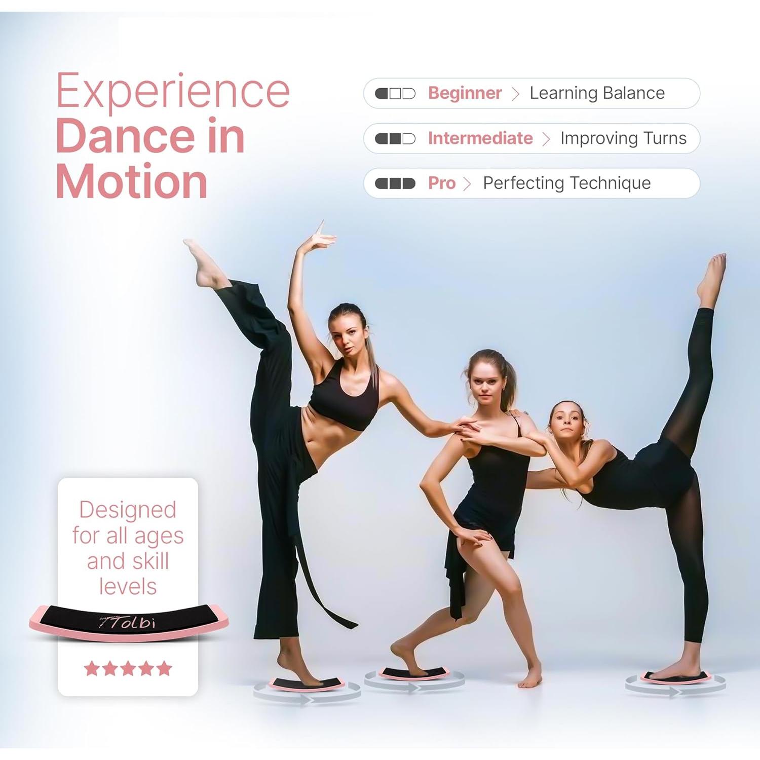 Tablero de Giro TTolbi Rosa - Entrenador de Danza y Patinaje