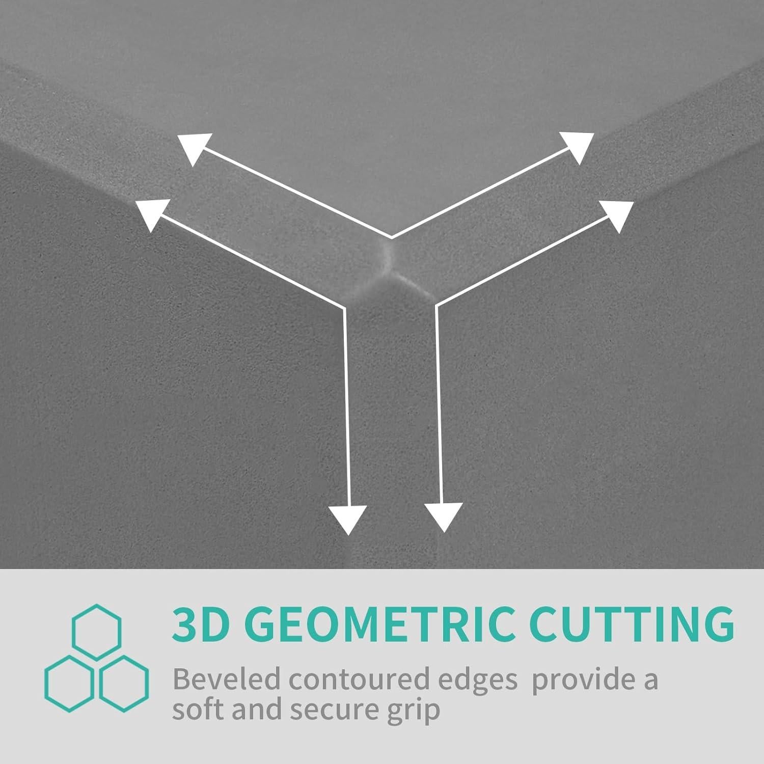 Bloques de Yoga H.J. Immbir 2 Pack Antideslizantes 23x15x8cm