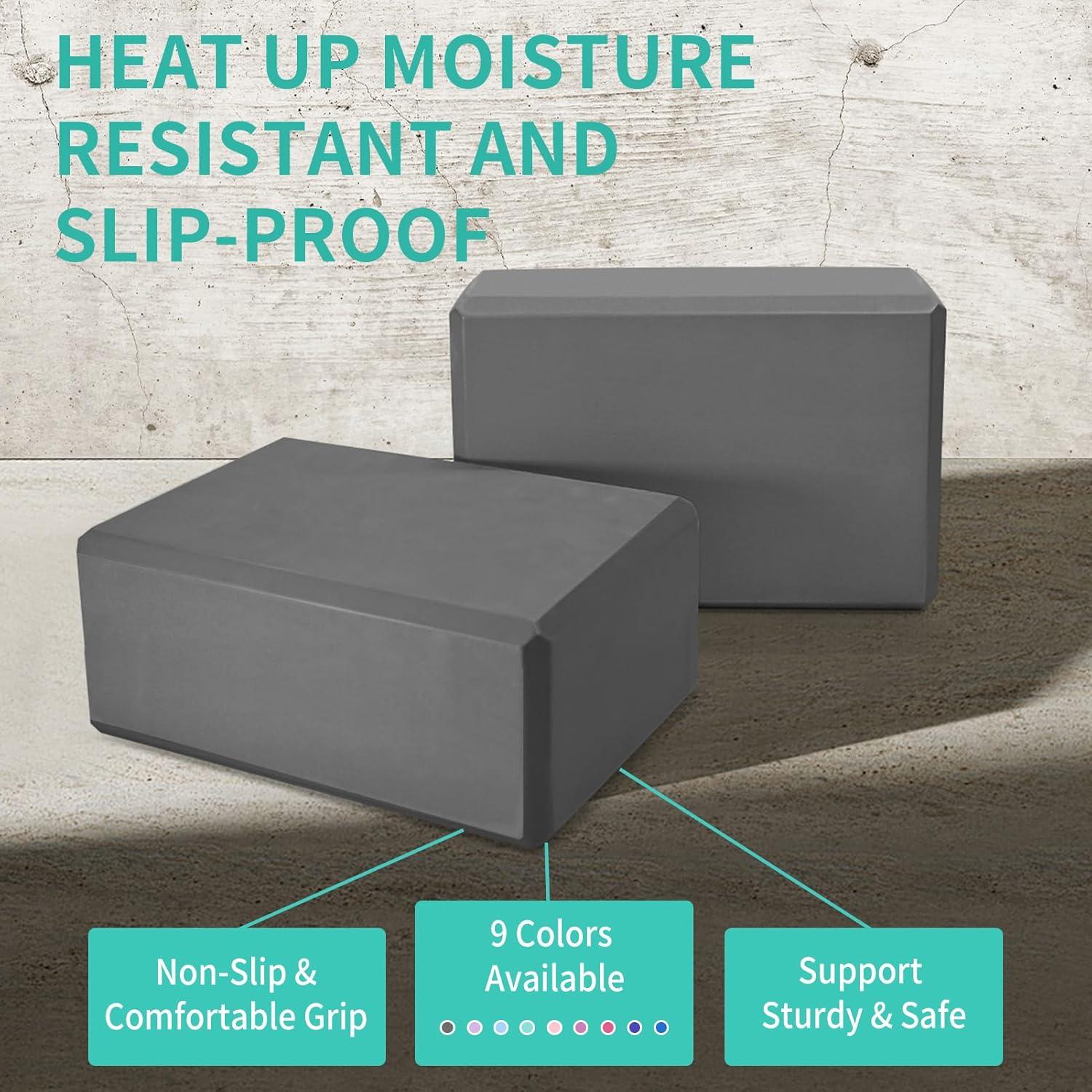 Bloques de Yoga H.J. Immbir 2 Pack Antideslizantes 23x15x8cm