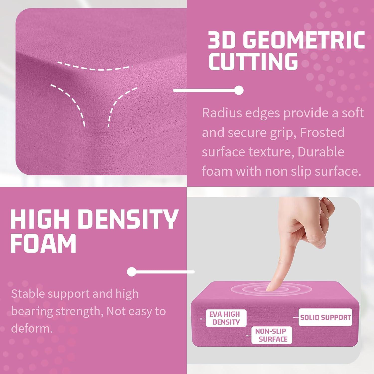 Juego de 2 Bloques de Yoga EVA Antideslizantes Biguphate