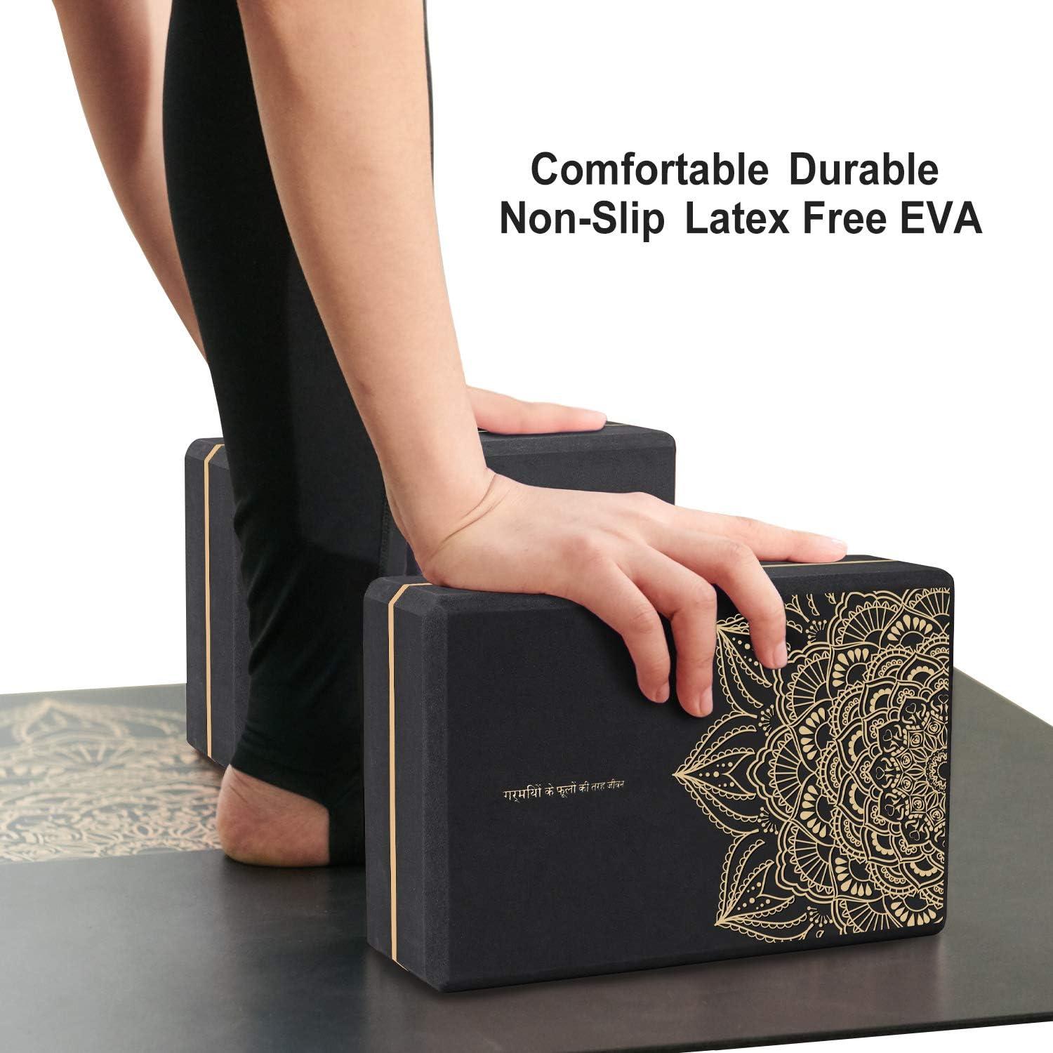 Bloques de Yoga Nuveti de Espuma EVA - 2 Piezas Antideslizantes