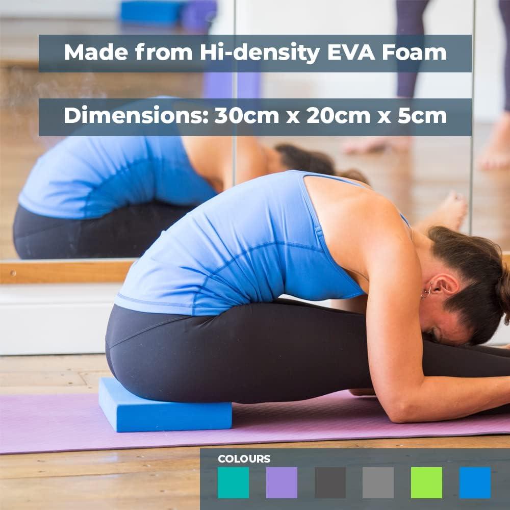 Bloque de Yoga Azul Yoga-Mad Kfm212r EVA Antideslizante