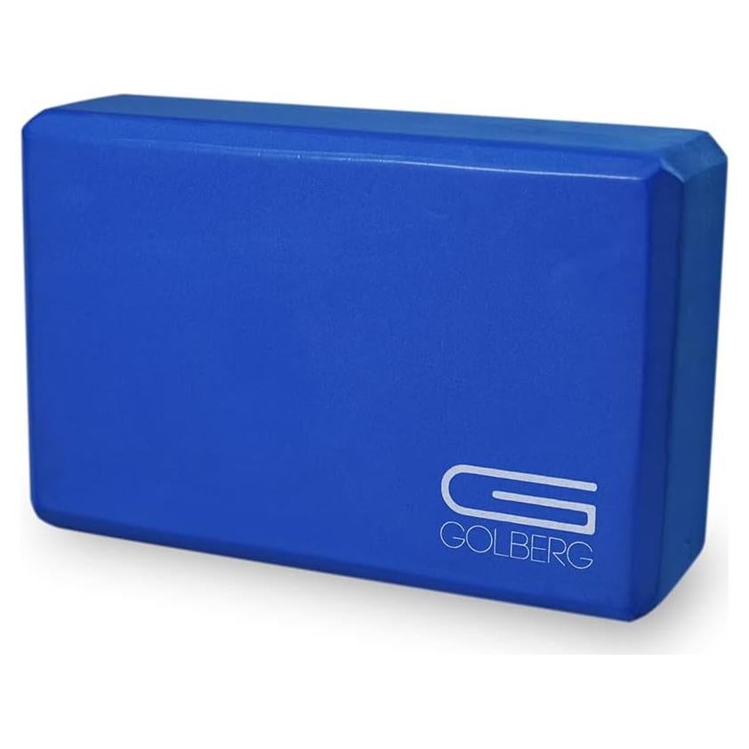 Bloque de Yoga de Espuma GOLBERG G - Antideslizante Azul 22.23x14.61cm