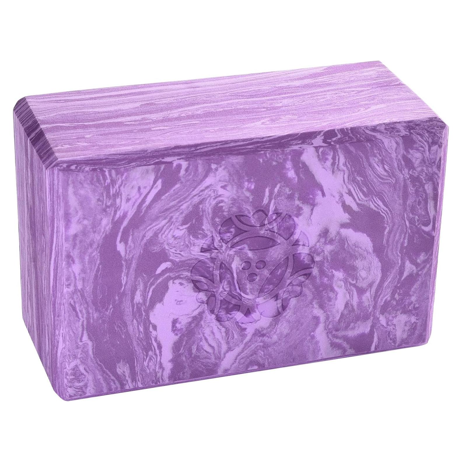 Bloque de Yoga Hugger Mugger 10 cm Espuma EVA Púrpura
