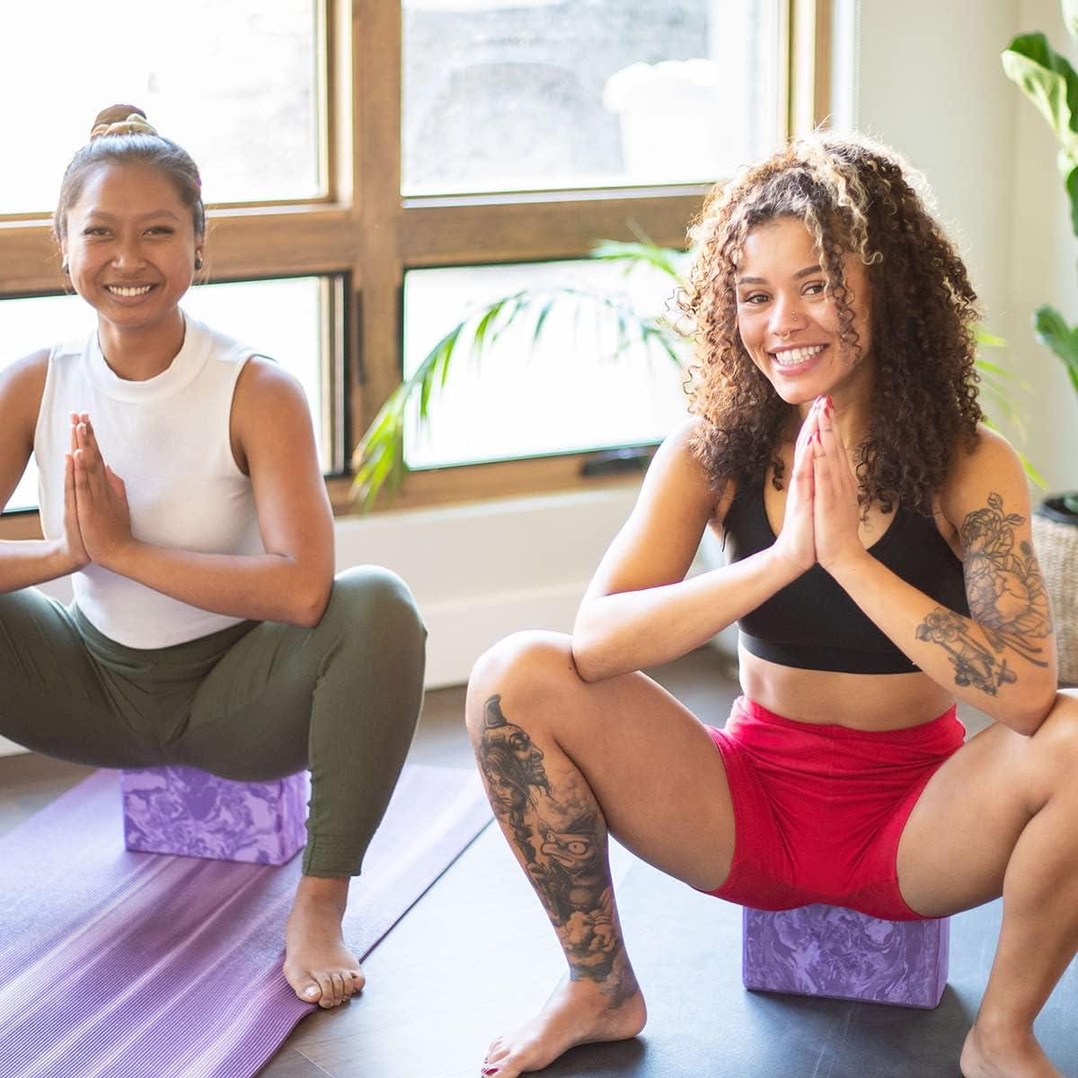 Bloque de Yoga Hugger Mugger 10 cm Espuma EVA Púrpura