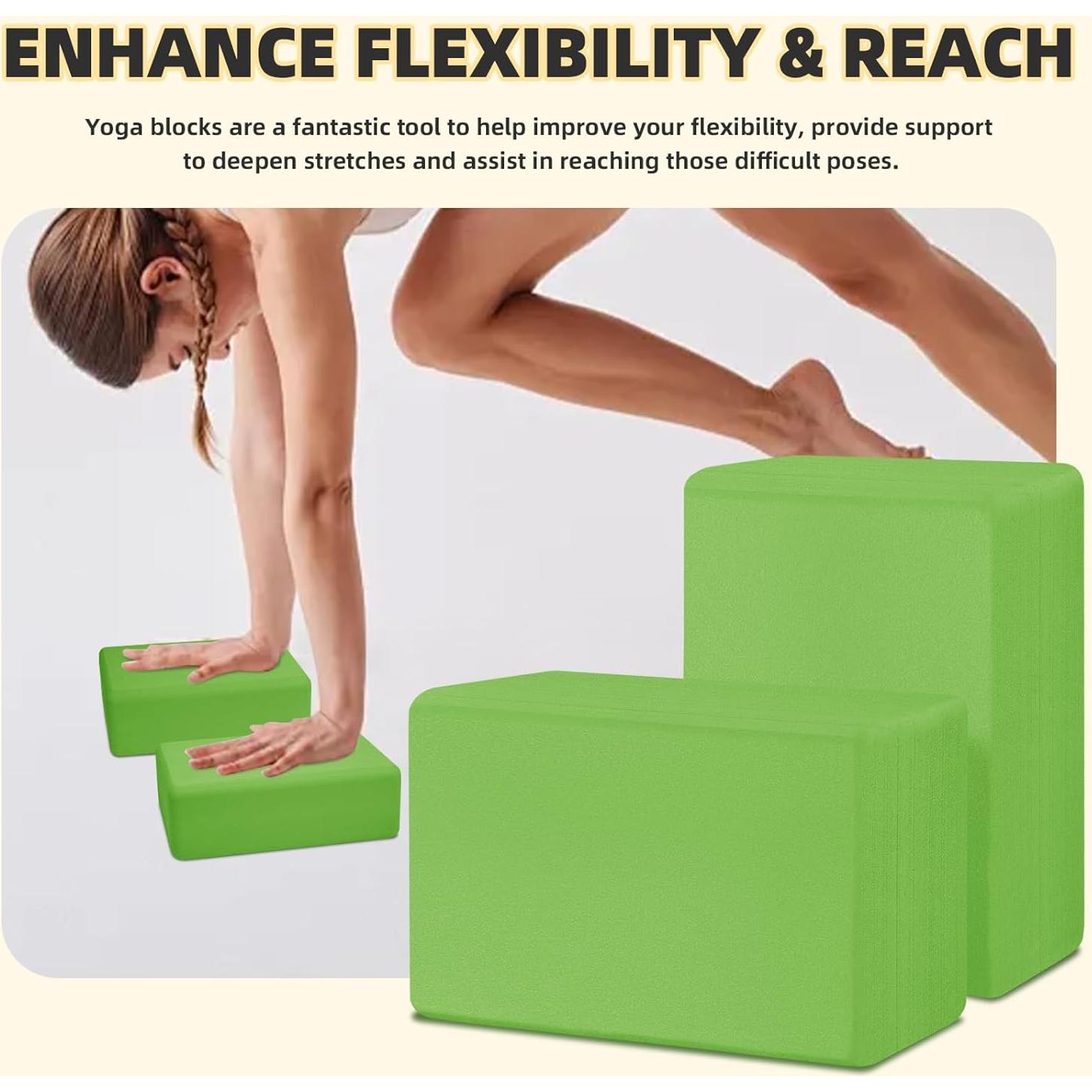 Bloques de Yoga H.J. Immbir 2 Piezas EVA Antideslizantes