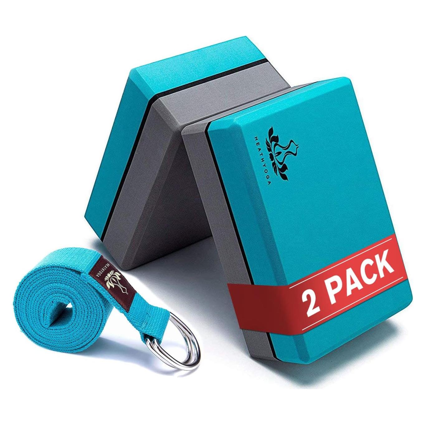 Bloques de Yoga Heathyoga 2 Piezas EVA Antideslizantes
