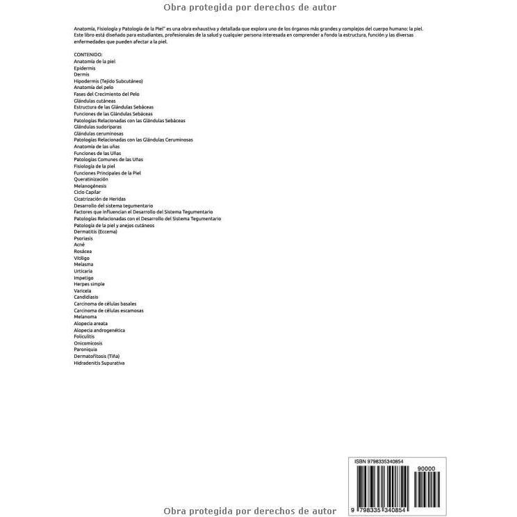 Anatomía, fisiología y patología de la piel: Enfermería: lo esencial en resúmenes (Spanish Edition)