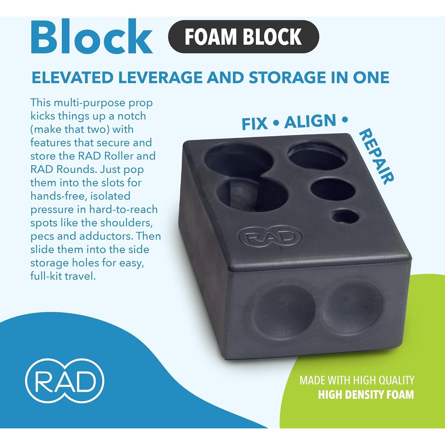 Bloque de Yoga RAD de EVA con Almacenamiento - 21.6x15.9x9.5cm