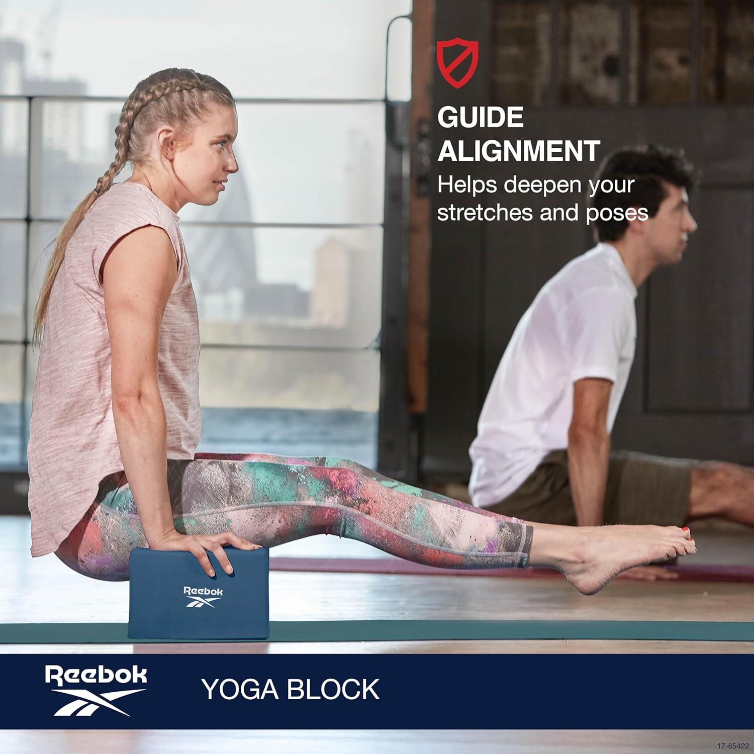 Bloque de Yoga Reebok Cereza 10.16x15.24x22.86 cm Antideslizante