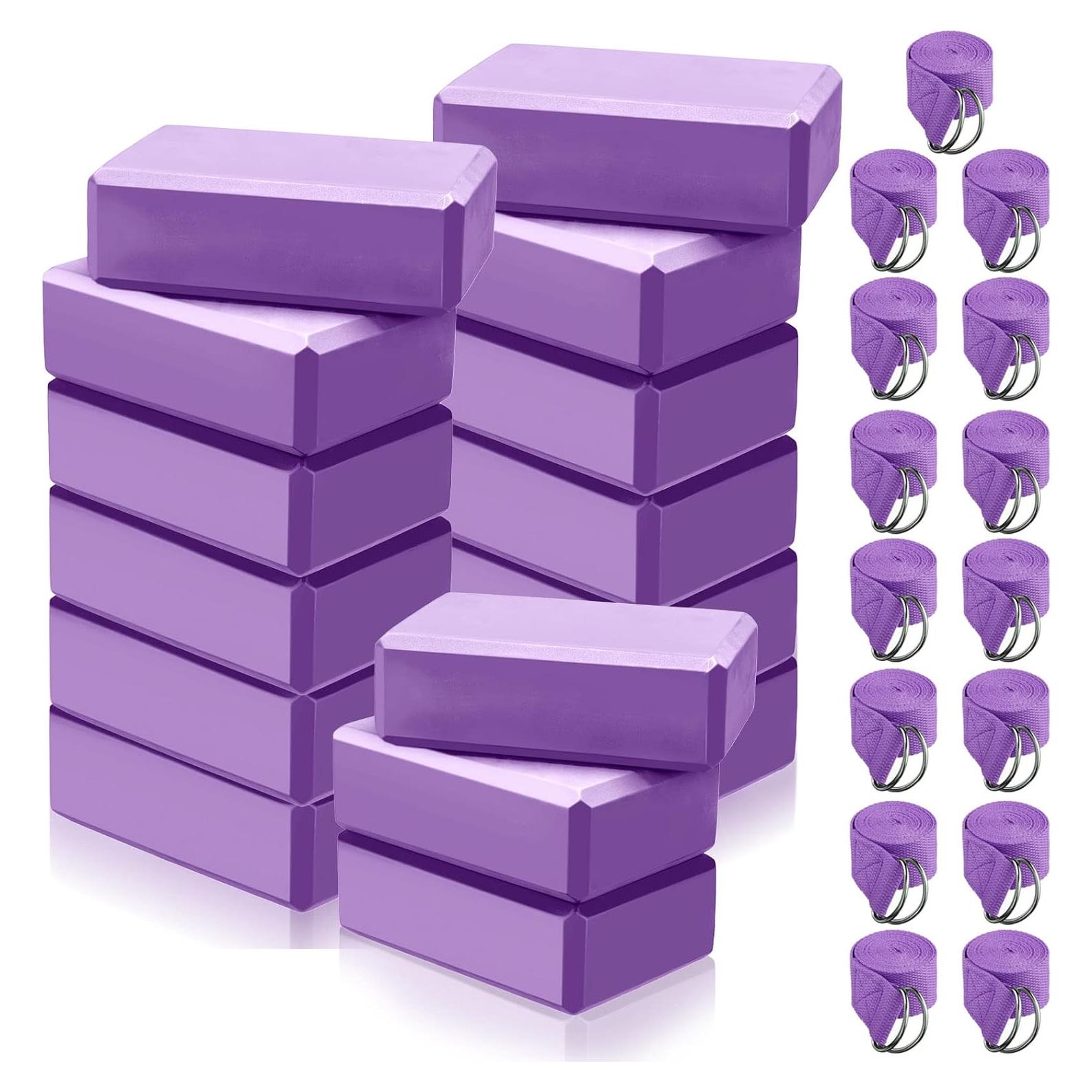 Set de Yoga Wettarn 30 Piezas Bloques y Correas Antideslizantes