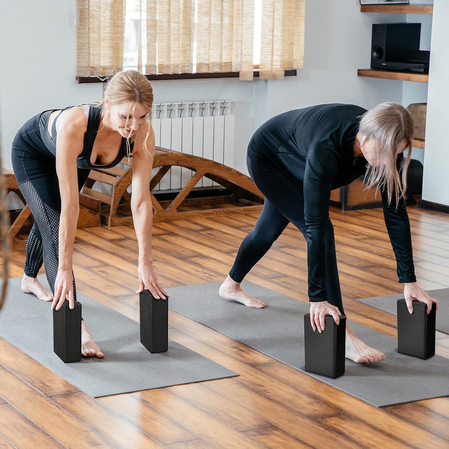 30 Bloques de Yoga Lenwen Espuma EVA Antideslizante 23x15x7.6cm