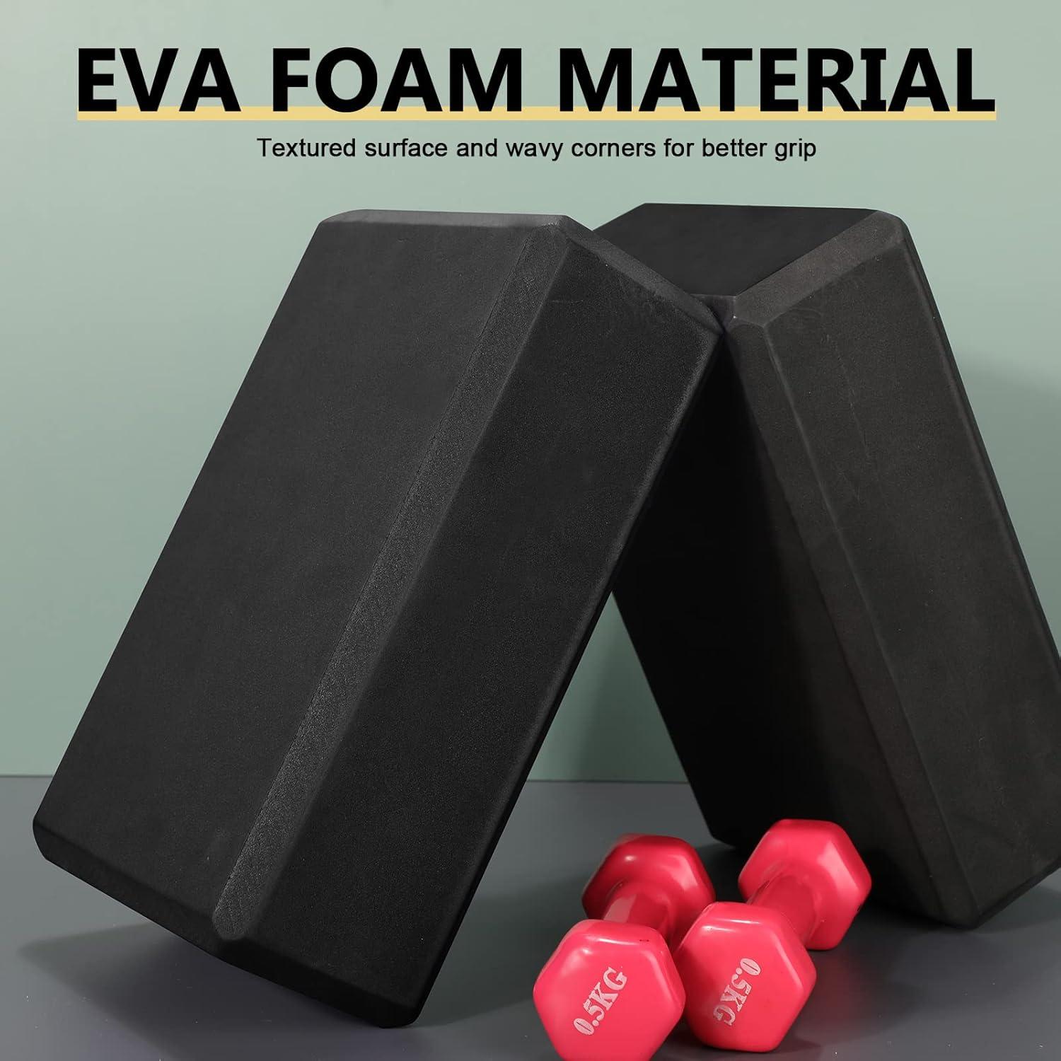 30 Bloques de Yoga Lenwen Espuma EVA Antideslizante 23x15x7.6cm