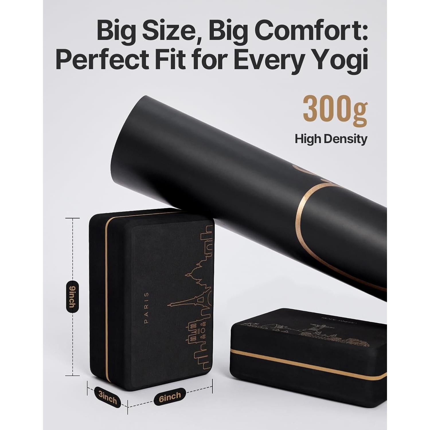 Bloques de Yoga YOTTOY 23x15x8 cm - 2 Piezas EVA Ecológico